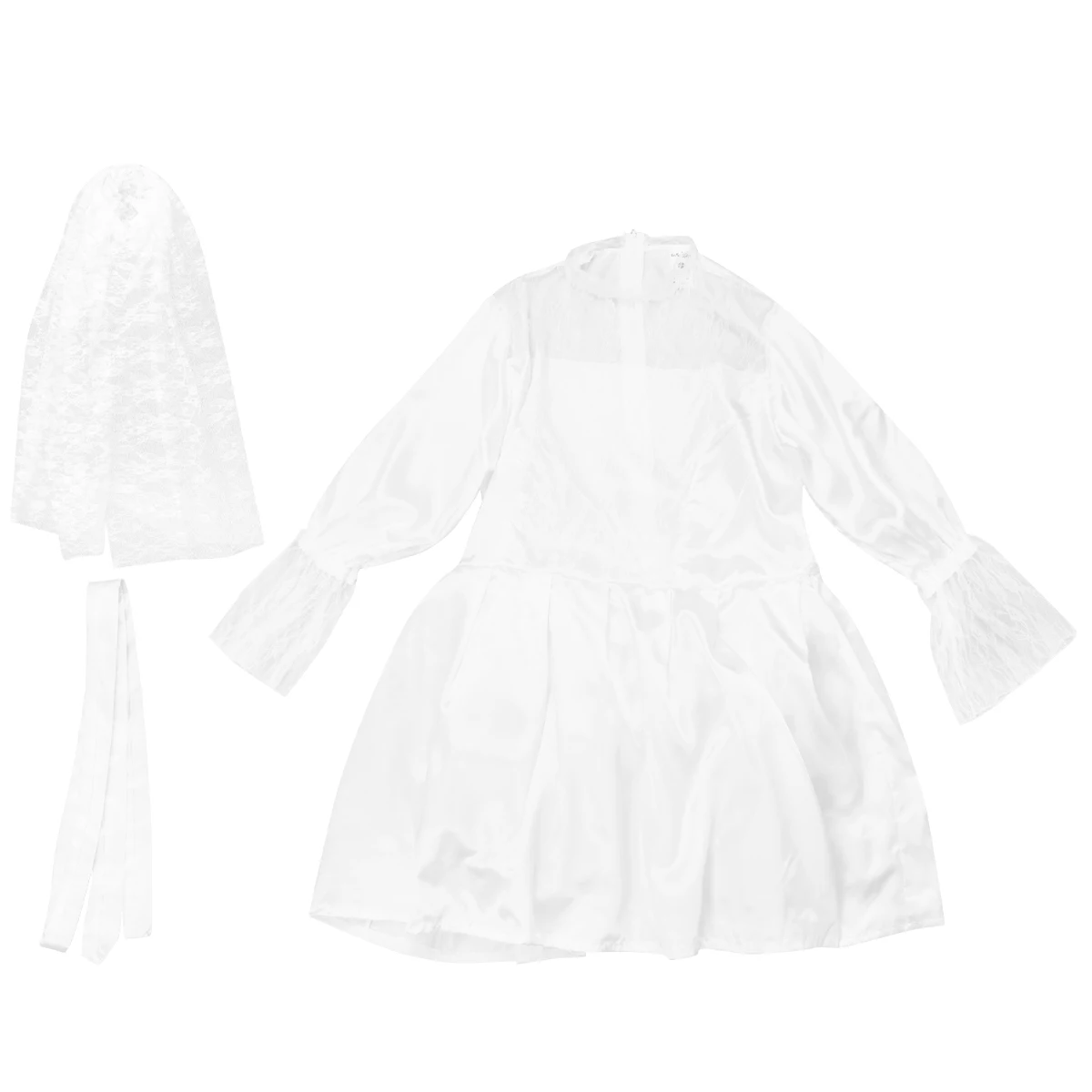 Men Wedding Dress Set Elastic Waistband Veil Lace Bridal Party Costume Outfit Polyester Role Exchange Stage Performance Jewelry
Men Wedding Dress Set Elastic Waistband Veil Lace Bridal Party Costume Outfit Polyester Role Exchange Stage Performance Jewelry
