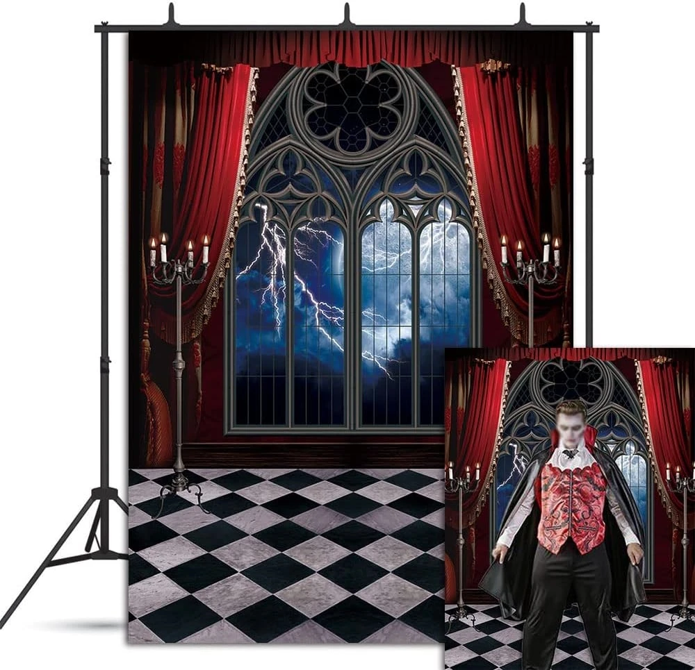 Halloween Window Horror Night Vampire night moon backdrops computer print party supplies Photography Studio Backgrounds
Halloween Window Horror Night Vampire night moon backdrops computer print party supplies Photography Studio Backgrounds