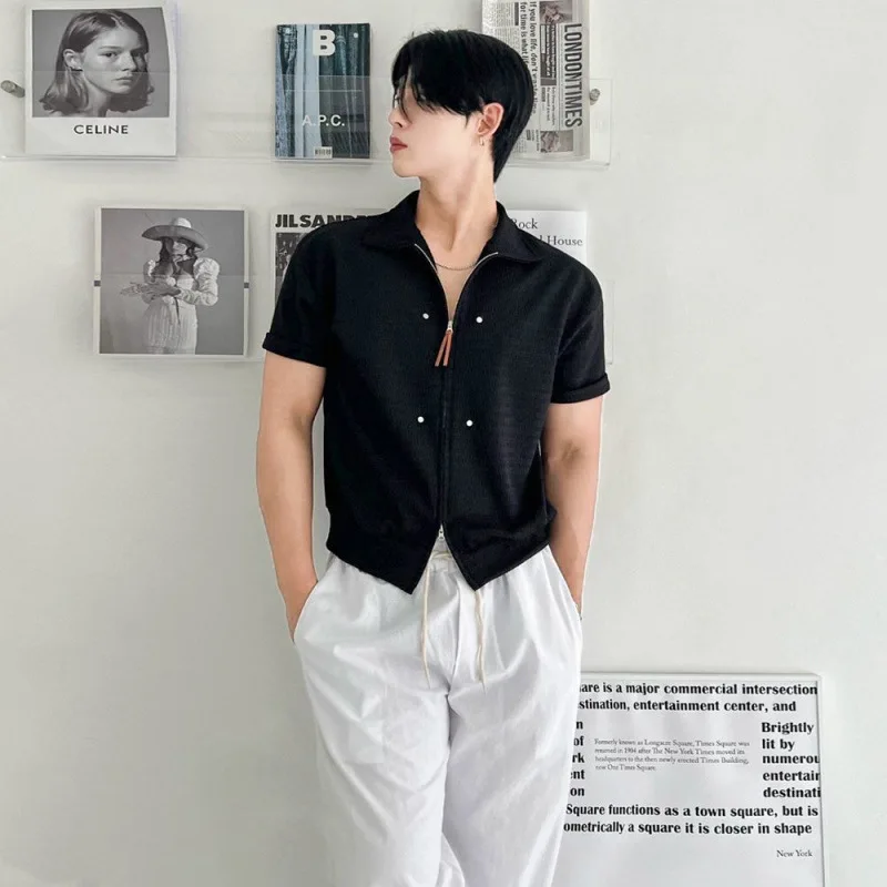 Design Sense Short Sleeve Shirt Men's Summer Loose Casual Shirt Korean Edition Trend Niche Lapel
Design Sense Short Sleeve Shirt Men's Summer Loose Casual Shirt Korean Edition Trend Niche Lapel
