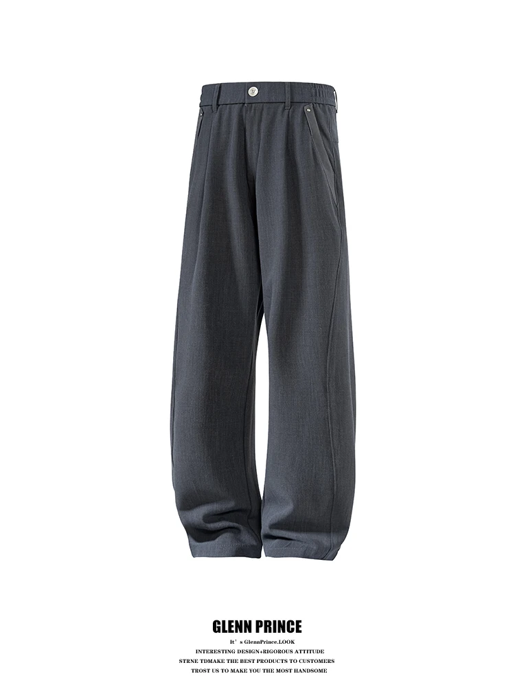 Мужские повседневные брюки в американском ретро-стиле, темно-серые, с заклепками и пэчворком, прямого кроя, дышащие, для города, свободного кроя, в стиле вест-пэнтс
Мужские повседневные брюки в американском ретро-стиле, темно-серые, с заклепками и пэчворком, прямого кроя, дышащие, для города, свободного кроя, в стиле вест-пэнтс