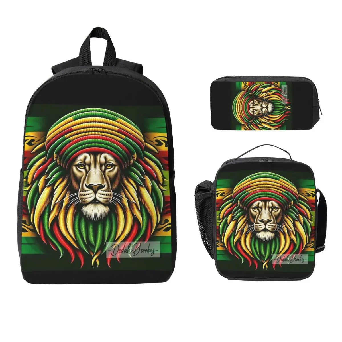 Rastafarian Amaiquina Reggae Rasta Lion Street Skullies Backpack Boy Girl BookBag School Bag 3ps Insulated Lunch Bag Pencil Case
Rastafarian Amaiquina Reggae Rasta Lion Street Skullies Backpack Boy Girl BookBag School Bag 3ps Insulated Lunch Bag Pencil Case