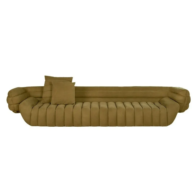 Luxury villa living room reception tactile sofa model room modern simple banana sofa
Luxury villa living room reception tactile sofa model room modern simple banana sofa