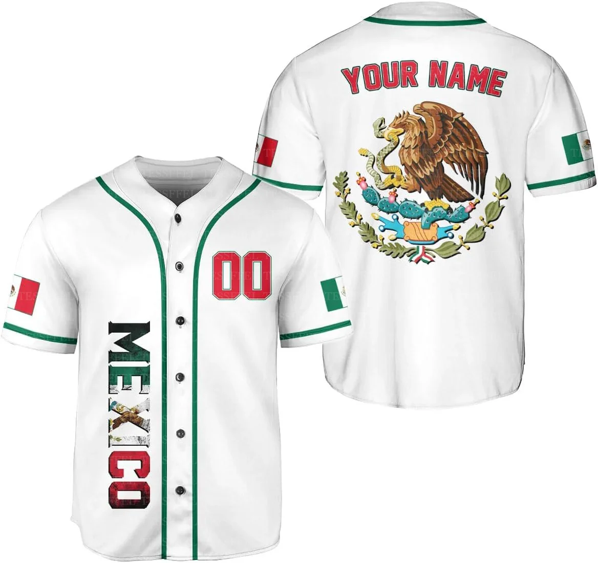 Custom Name Country Eagle Mexico Flag Vintage Unisex Retro Baseball Jersey Shirts 3D Print Summer Pullover Casual Short Sleeve A
Custom Name Country Eagle Mexico Flag Vintage Unisex Retro Baseball Jersey Shirts 3D Print Summer Pullover Casual Short Sleeve A