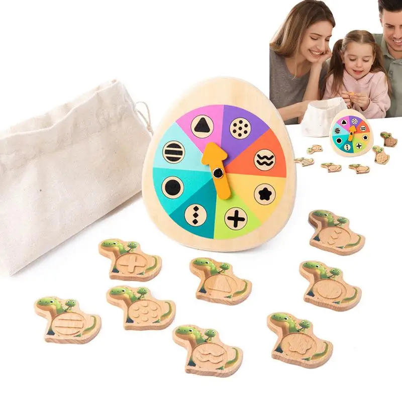 Wooden Educational Toys Fine Motor Skills Developmental Game Shape Matching Dinosaur Turntable Game Hand-Eye Coordination
Wooden Educational Toys Fine Motor Skills Developmental Game Shape Matching Dinosaur Turntable Game Hand-Eye Coordination
