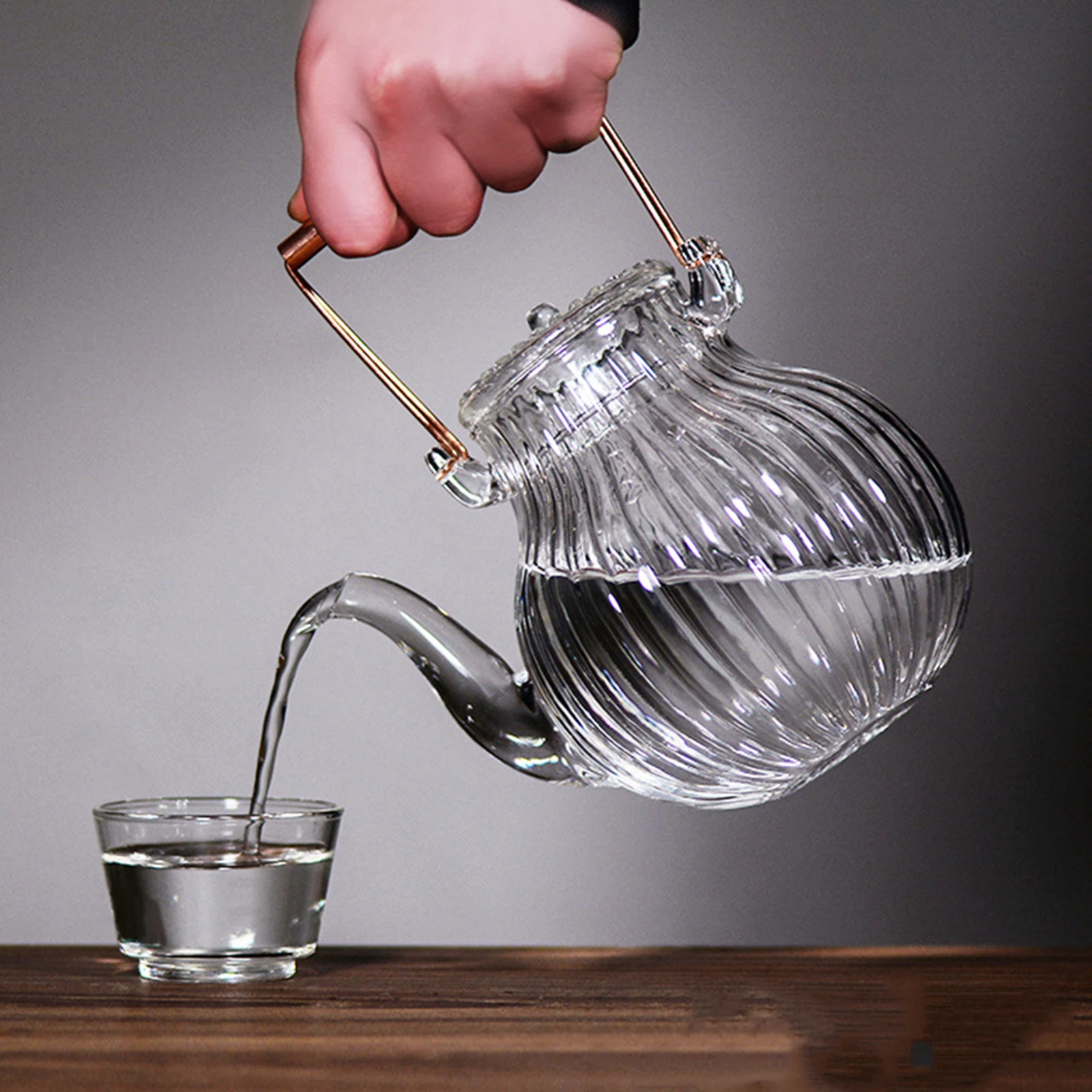 Heat-Resistant Glass Tea Kettle Large Capacity Stylish Handle Stovetop Teapot for Home Practical Water Kettle 
Heat-Resistant Glass Tea Kettle Large Capacity Stylish Handle Stovetop Teapot for Home Practical Water Kettle