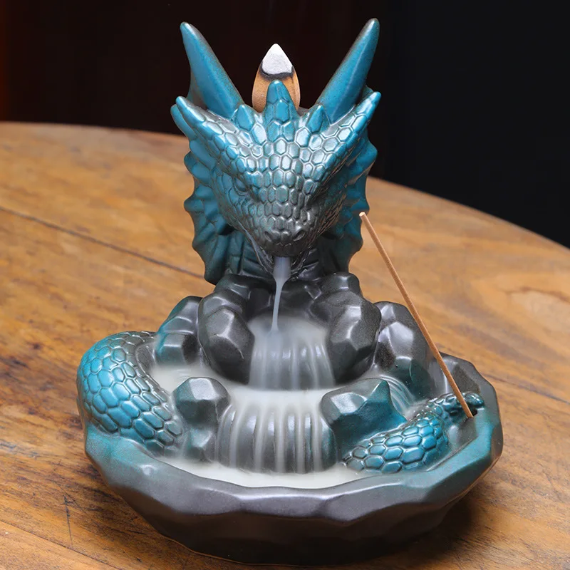 Jiaolong Ceramic Craft Incense Holder, Home Decor Backflow Incense Burner Ornament (Incense Not Included), Suitable for Home and
Jiaolong Ceramic Craft Incense Holder, Home Decor Backflow Incense Burner Ornament (Incense Not Included), Suitable for Home and