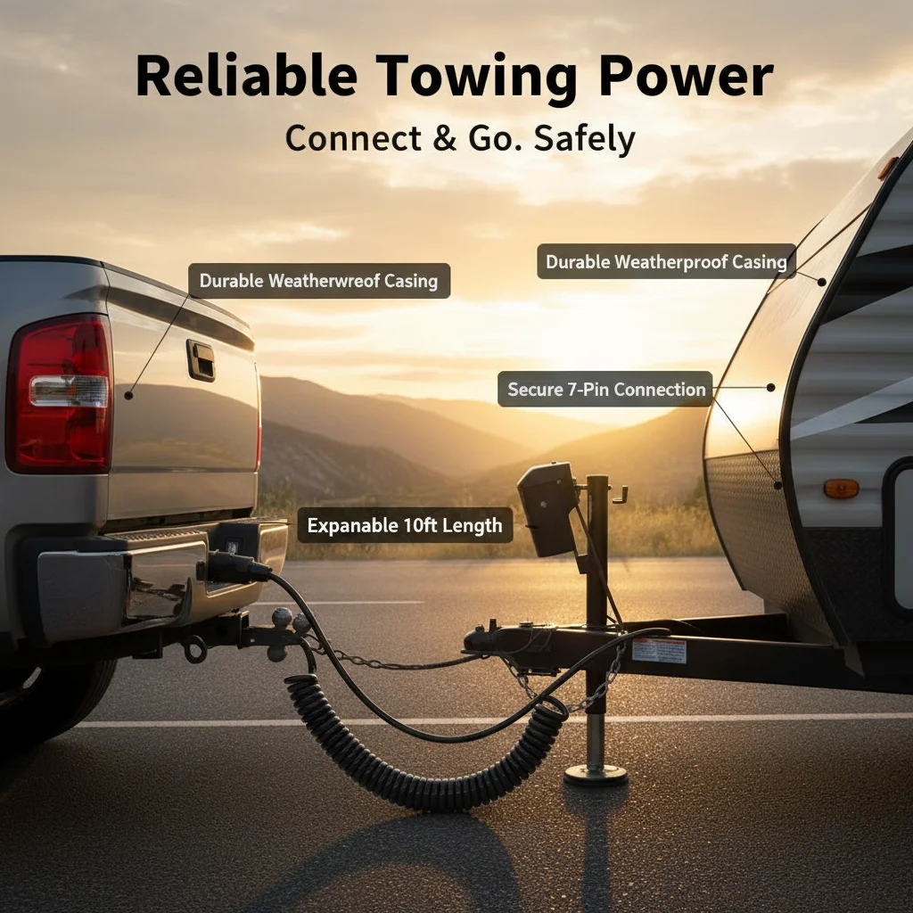 7-Core TPU Trailer Wire Spring Connection Adapter - Durable TPU Material for Reliable Trailer Connectivity
7-Core TPU Trailer Wire Spring Connection Adapter - Durable TPU Material for Reliable Trailer Connectivity