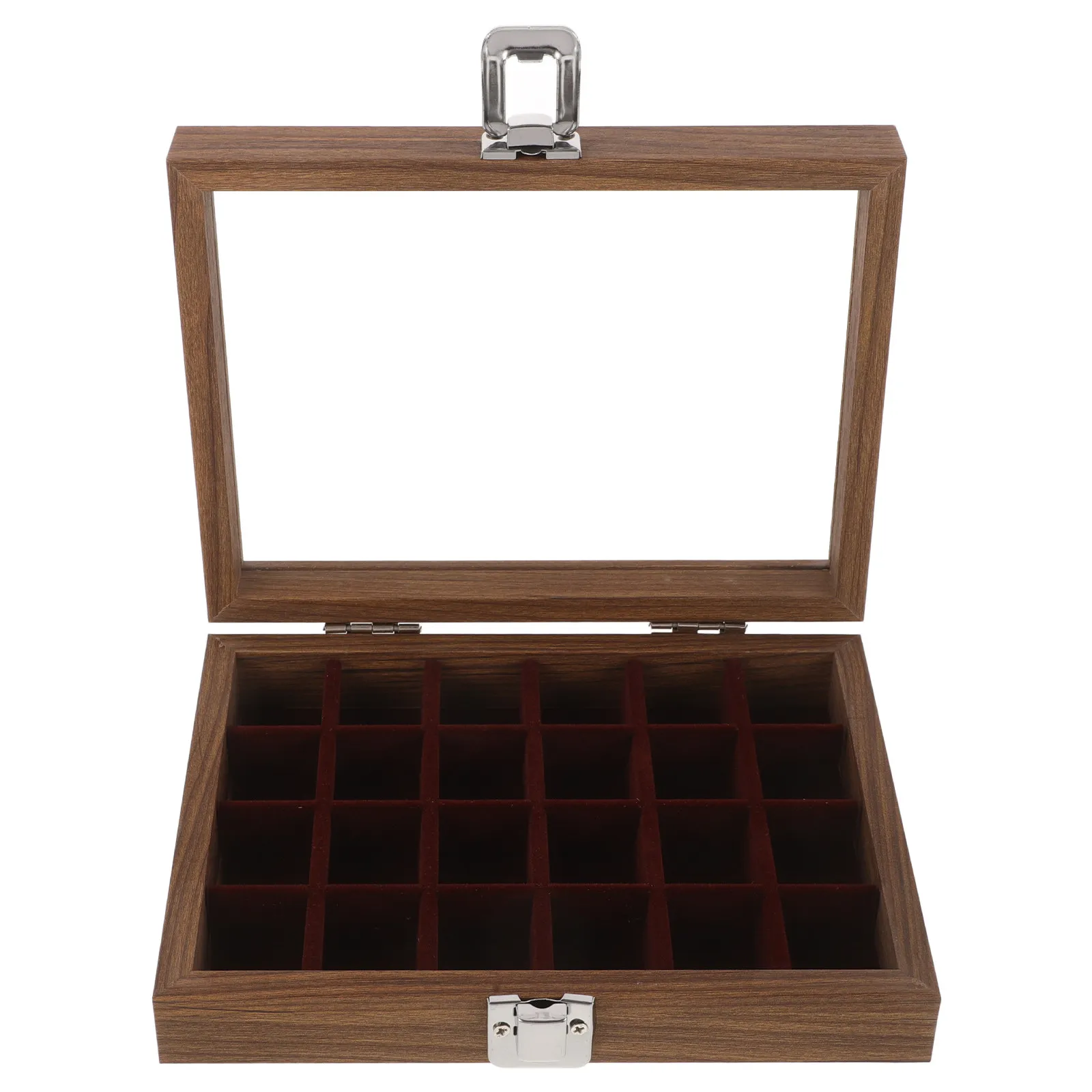 Refined Walnut Wood Jewelry Storage Box with Elegant Glass Top for Rings Necklaces Earrings Display and Organization Jewelry
Refined Walnut Wood Jewelry Storage Box with Elegant Glass Top for Rings Necklaces Earrings Display and Organization Jewelry