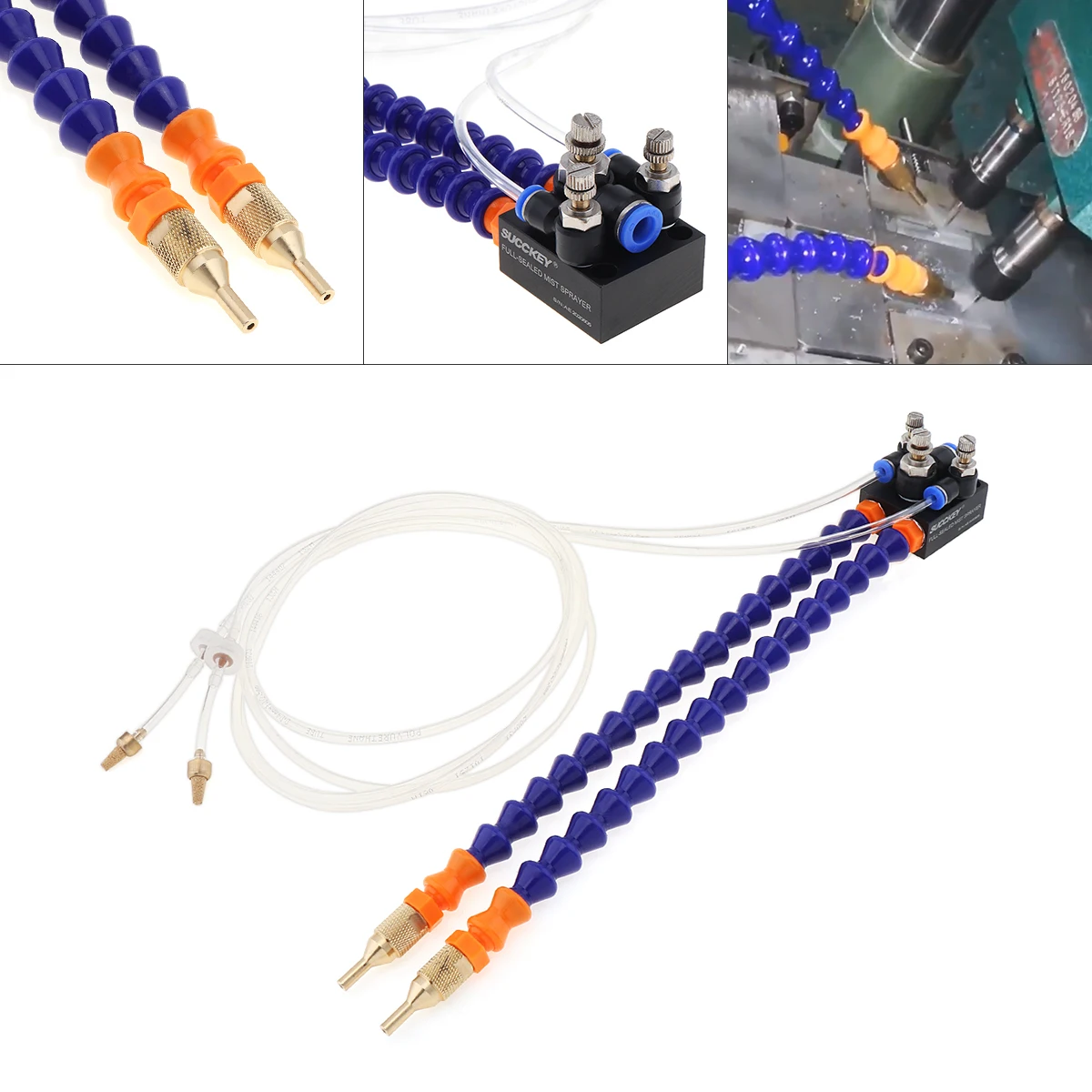 Cooling Spray Bidirectional Mist Coolant Lubrication Spray System for Metal Cutting Engraving Cooling Machine / CNC Lathes
Cooling Spray Bidirectional Mist Coolant Lubrication Spray System for Metal Cutting Engraving Cooling Machine / CNC Lathes