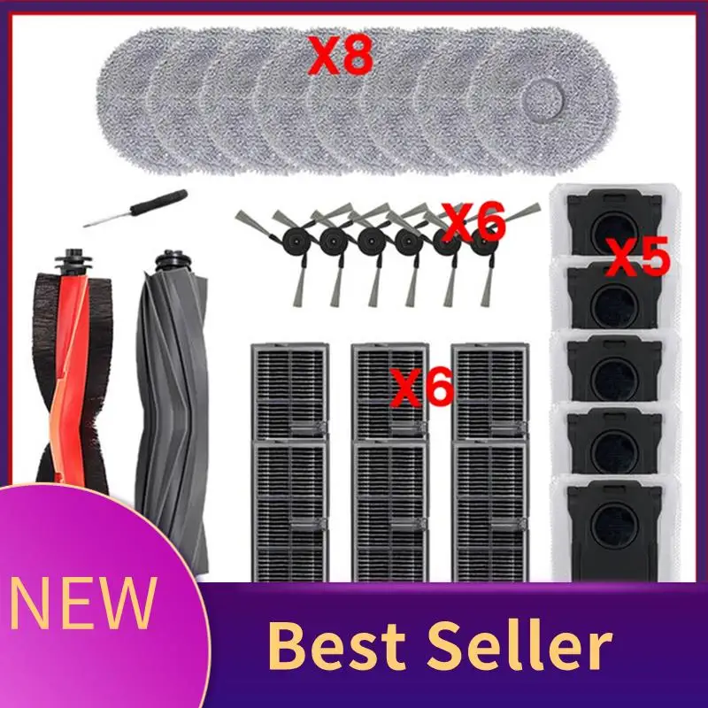 ABLU-28PCS For Dreame L40 Ultra /X40 Ultra/S30 Pro Ultra Vacuum Cleaner Accessories Main Side Brush Mop Cloth Dust Bag Filter
ABLU-28PCS For Dreame L40 Ultra /X40 Ultra/S30 Pro Ultra Vacuum Cleaner Accessories Main Side Brush Mop Cloth Dust Bag Filter