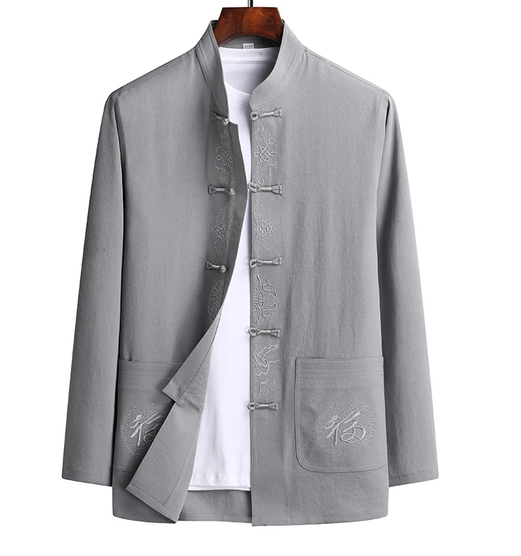 Новый мужской свободный костюм Тан с длинными рукавами, повседневный, тонкий, весенне-осенний, в старинном стиле, комплект из полиэстера, трикотажная ткань, с декором из пуговиц
Новый мужской свободный костюм Тан с длинными рукавами, повседневный, тонкий, весенне-осенний, в старинном стиле, комплект из полиэстера, трикотажная ткань, с декором из пуговиц