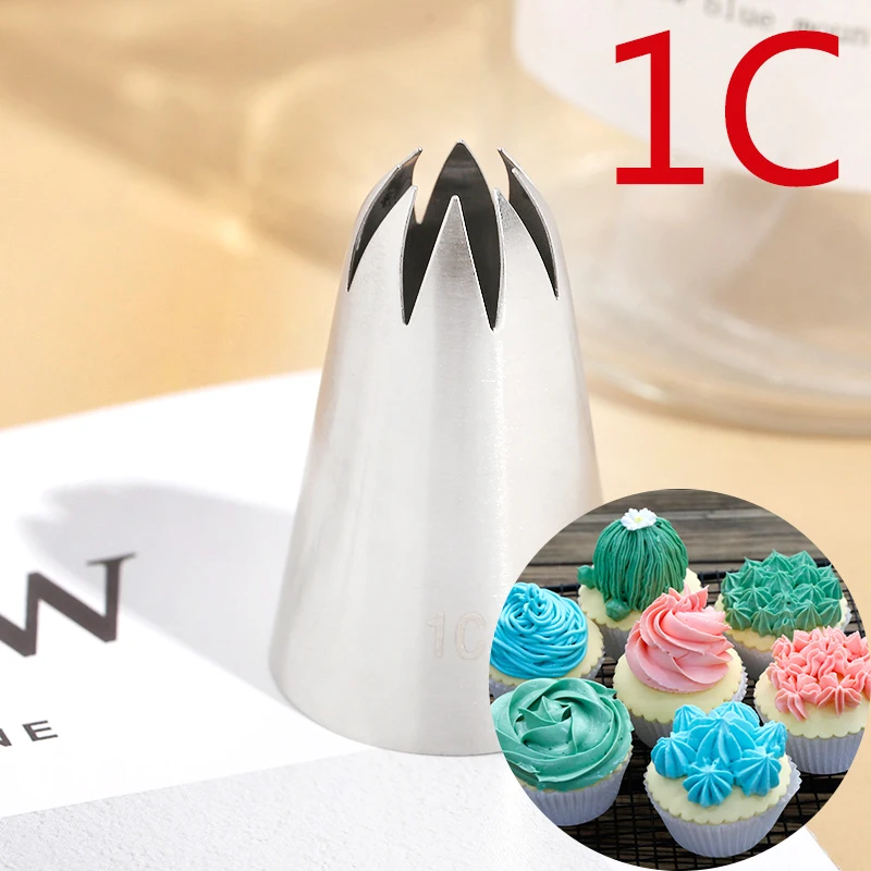 BCMJHWT Large Metal Cake Cream Decoration Tips Set Pastry Tools Stainless Steel Piping Icing Nozzle Cupcake Head Decorators #1C
BCMJHWT Large Metal Cake Cream Decoration Tips Set Pastry Tools Stainless Steel Piping Icing Nozzle Cupcake Head Decorators #1C
