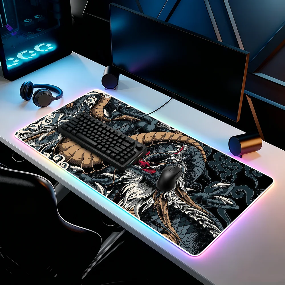 Japanese Dragon Mouse Pad RGB Led Gaming Bedroom Office Desk Non-Slip Mat Waterproof Large
Japanese Dragon Mouse Pad RGB Led Gaming Bedroom Office Desk Non-Slip Mat Waterproof Large