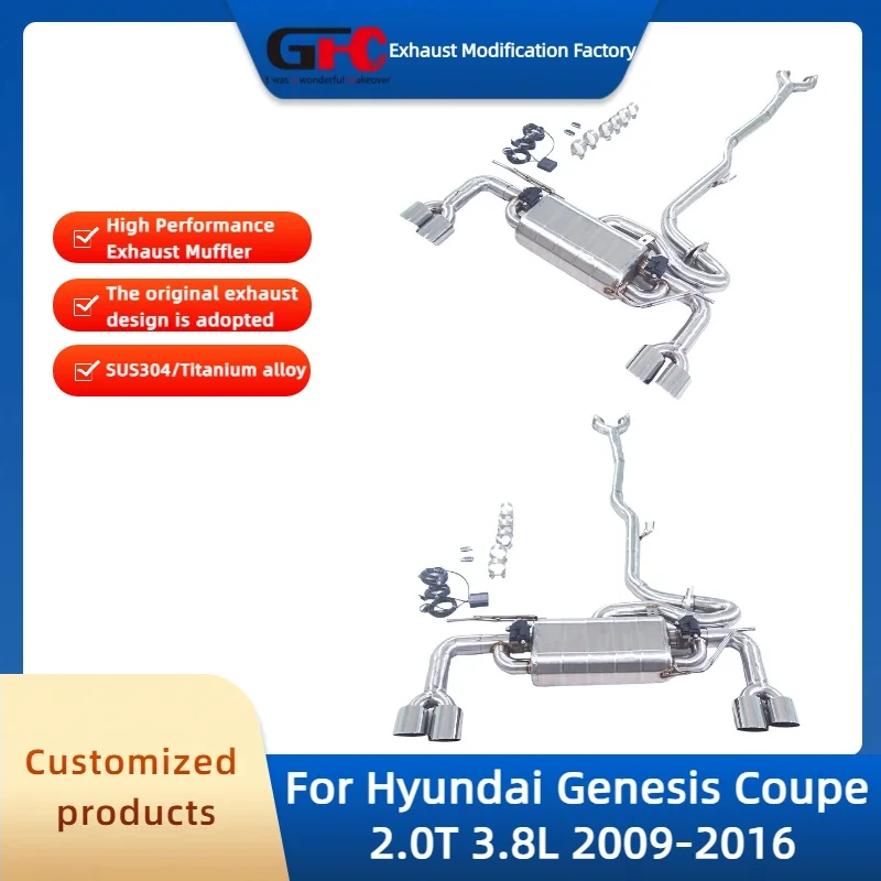 Catback Valvetronic Exhaust Pipe For Hyundai Genesis Coupe 2.0T 3.8L 2009-2016 High Performance Stainless Steel Valve Muffler
Catback Valvetronic Exhaust Pipe For Hyundai Genesis Coupe 2.0T 3.8L 2009-2016 High Performance Stainless Steel Valve Muffler