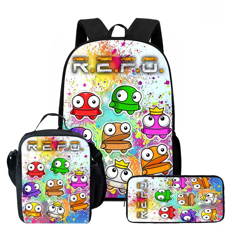 Cartoon R.E.P.O Child School Backpack With Lunch Bags Pencil Bags For Age 4-9,Light Weight Child School Bags For Boys Girls
Cartoon R.E.P.O Child School Backpack With Lunch Bags Pencil Bags For Age 4-9,Light Weight Child School Bags For Boys Girls