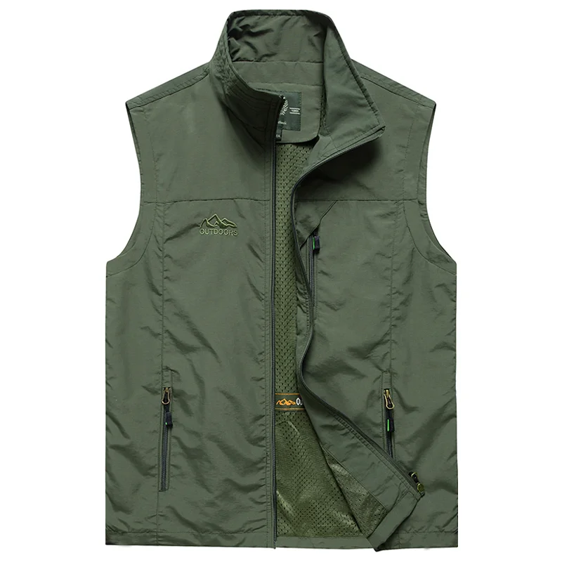Summer Mesh Tank Top Men's Lightweight, Breathable, Multi Pocket Classic Vest Sleeveless Mountaineering Fishing Jacket
Summer Mesh Tank Top Men's Lightweight, Breathable, Multi Pocket Classic Vest Sleeveless Mountaineering Fishing Jacket