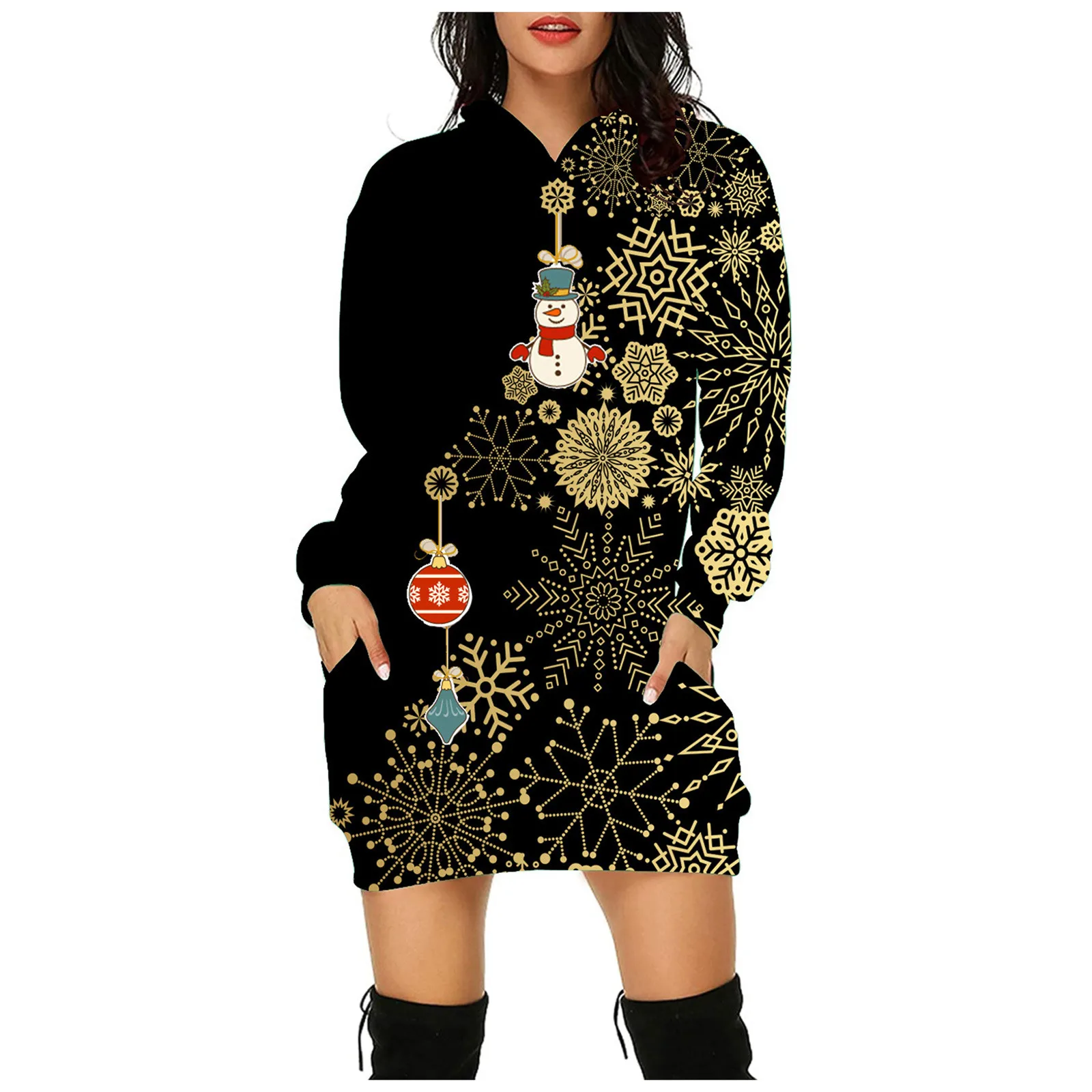 Dress Women's Sexy Casual Long Sleeve Autumn Fashion Printed Christmas Women's Dress Fashion Short Sleeve Female Mini Dress
Dress Women's Sexy Casual Long Sleeve Autumn Fashion Printed Christmas Women's Dress Fashion Short Sleeve Female Mini Dress