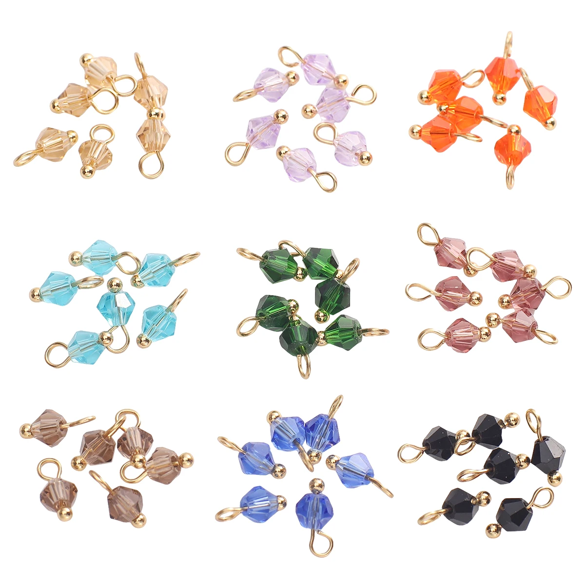 4mm 5pcs Small pointed glass beads Crystal Charms Bracelet Necklace Earrings Jewelry Making Connector Small Pendant DIY Charms
4mm 5pcs Small pointed glass beads Crystal Charms Bracelet Necklace Earrings Jewelry Making Connector Small Pendant DIY Charms