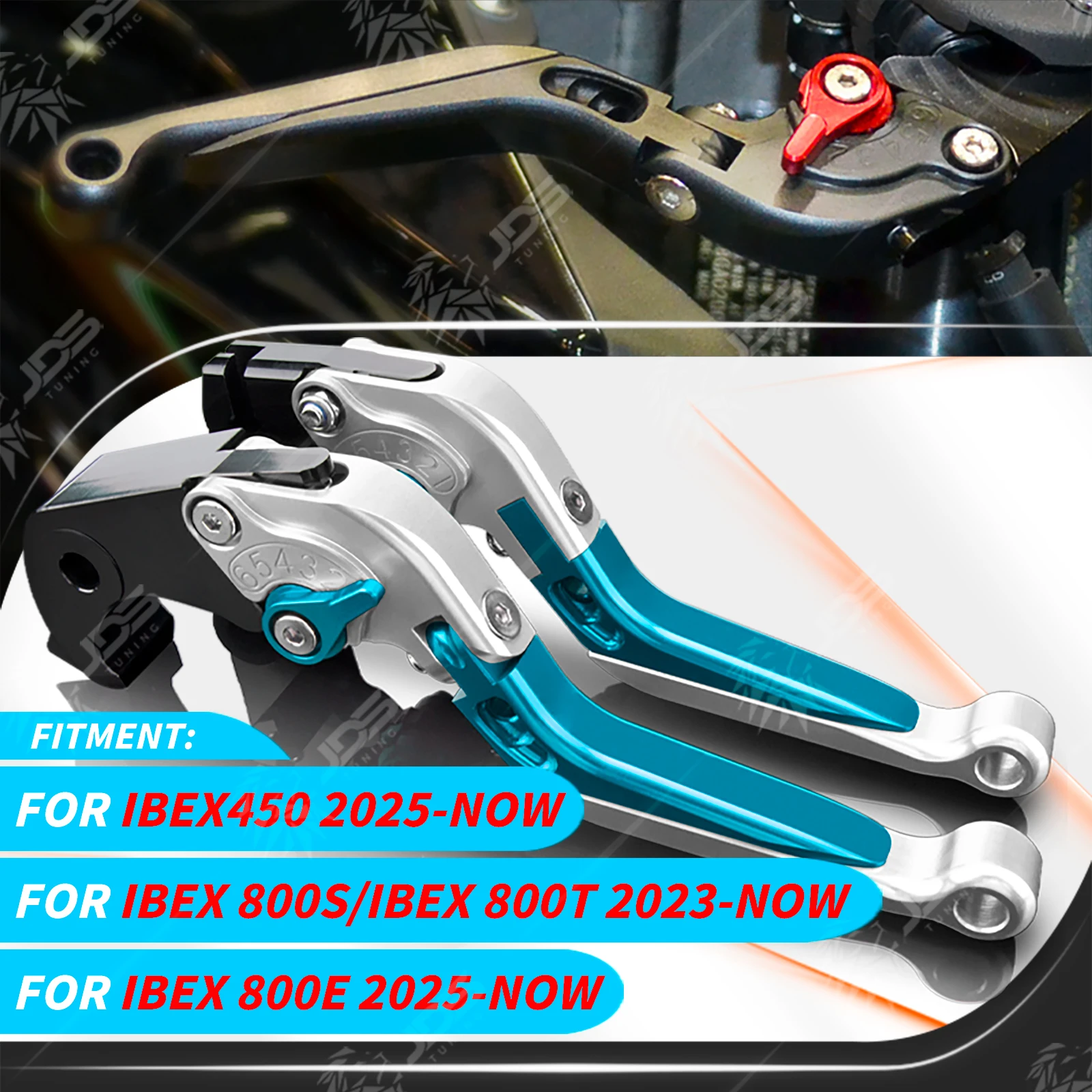 JDSTUNING For CFMOTO IBEX450/IBEX 800S/800T/800E Clutch Lever Brake Lever Set Adjustable Folding Handle Levers Accessories Parts
JDSTUNING For CFMOTO IBEX450/IBEX 800S/800T/800E Clutch Lever Brake Lever Set Adjustable Folding Handle Levers Accessories Parts