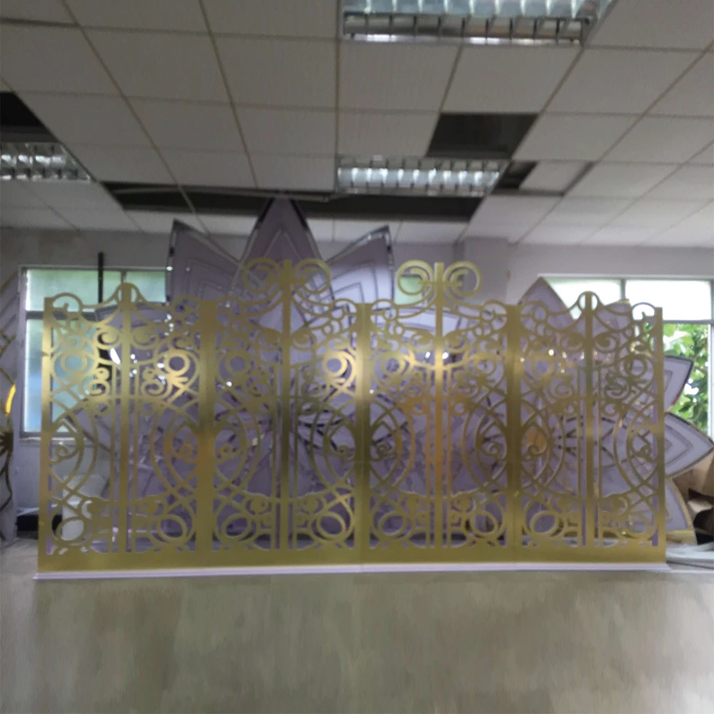 Latest Design Gold Panel With Flower Pattern Luxury Wedding Backdrop Decoration Stage Party Supplies
Latest Design Gold Panel With Flower Pattern Luxury Wedding Backdrop Decoration Stage Party Supplies