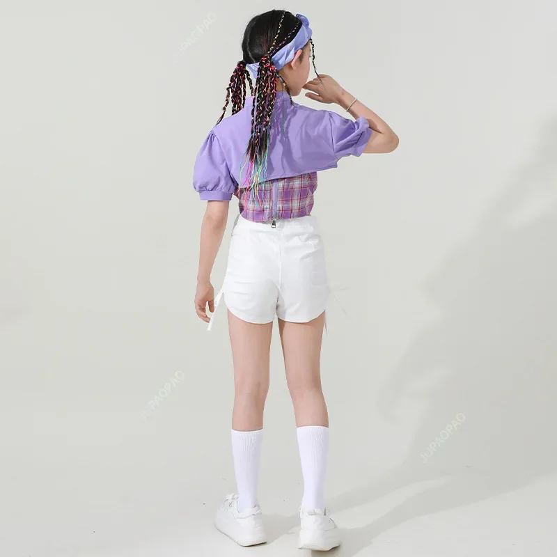 Girls Summer Jazz Dance Costume Plaid Tops Shorts K-pop Clothing Hip Hop Dance Outfit for Children Cheerleading Clothes Kids AB
Girls Summer Jazz Dance Costume Plaid Tops Shorts K-pop Clothing Hip Hop Dance Outfit for Children Cheerleading Clothes Kids AB