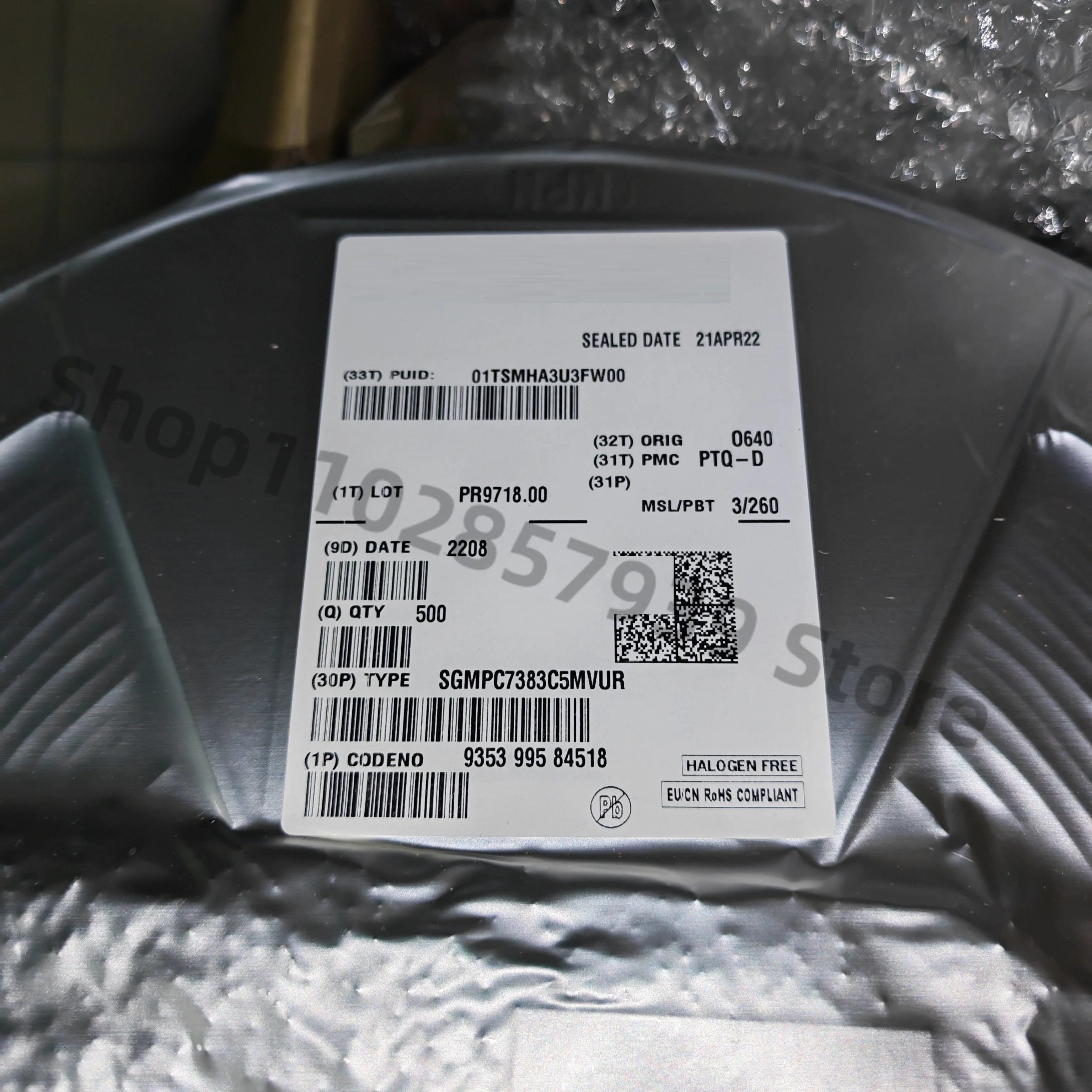 1 шт./лот SGMPC7383C5MVUR BGA оригинальный основной чип управления, в наличии, бесплатная доставка
1 шт./лот SGMPC7383C5MVUR BGA оригинальный основной чип управления, в наличии, бесплатная доставка