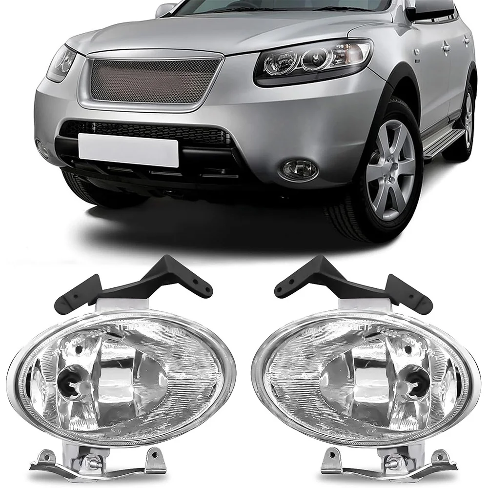 Галогенные противотуманные фары для Hyundai Santa Fe 2007-2009, комплект для замены передних противотуманных фар в бампере с проводкой
Галогенные противотуманные фары для Hyundai Santa Fe 2007-2009, комплект для замены передних противотуманных фар в бампере с проводкой