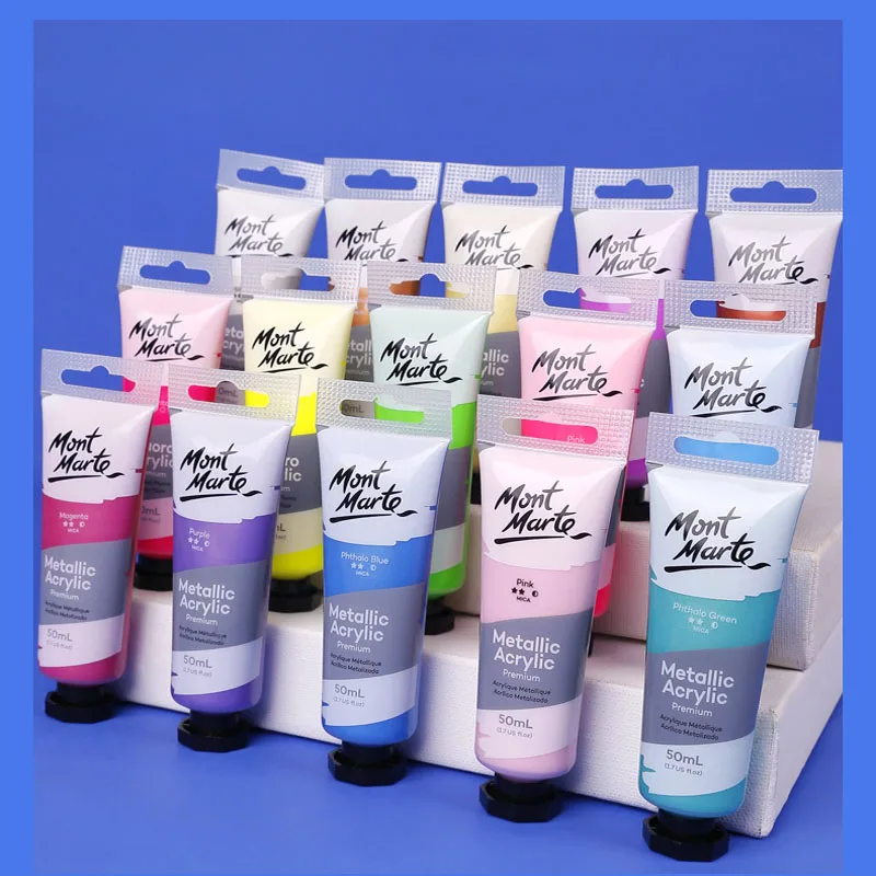 50ml Metallic Acrylic Paint Student Fluorescent Flash Adhesive Creative Hand-painted DIY Artist Wall Painting Material
50ml Metallic Acrylic Paint Student Fluorescent Flash Adhesive Creative Hand-painted DIY Artist Wall Painting Material
