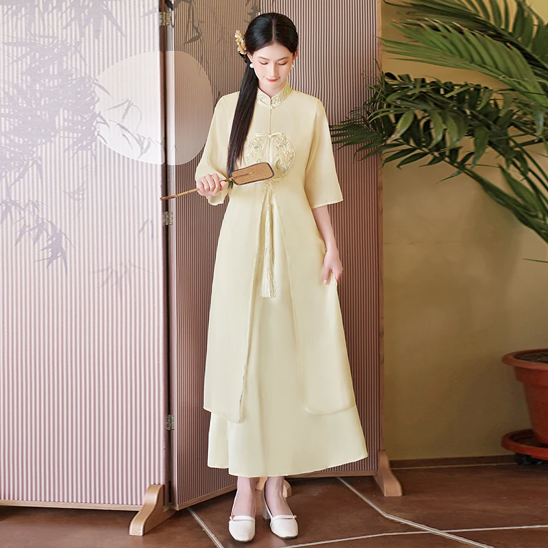 Ele Embroidered Dr Women's New Chinese Sle Summer 2024 Modified Qipao Dr Fene And Sli
Ele Embroidered Dr Women's New Chinese Sle Summer 2024 Modified Qipao Dr Fene And Sli