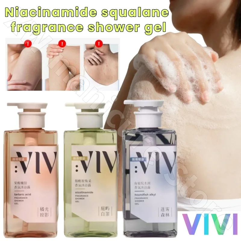 Vivimiyu Fruit Acid Rejuvenation Niacinamide Squalane Hydrating Fragrance Shower Gel Moisturizing Moisturizing 750ml
Vivimiyu Fruit Acid Rejuvenation Niacinamide Squalane Hydrating Fragrance Shower Gel Moisturizing Moisturizing 750ml