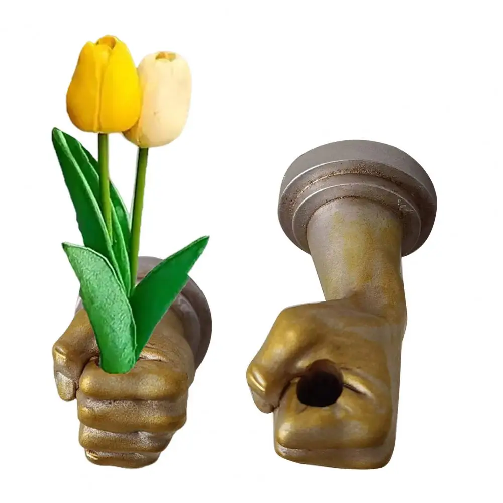 Wall Sculpture Flower Vase Resin Fist Shape Flower Arranger Hand Sculpture Plant Holder Home Decorations
Wall Sculpture Flower Vase Resin Fist Shape Flower Arranger Hand Sculpture Plant Holder Home Decorations