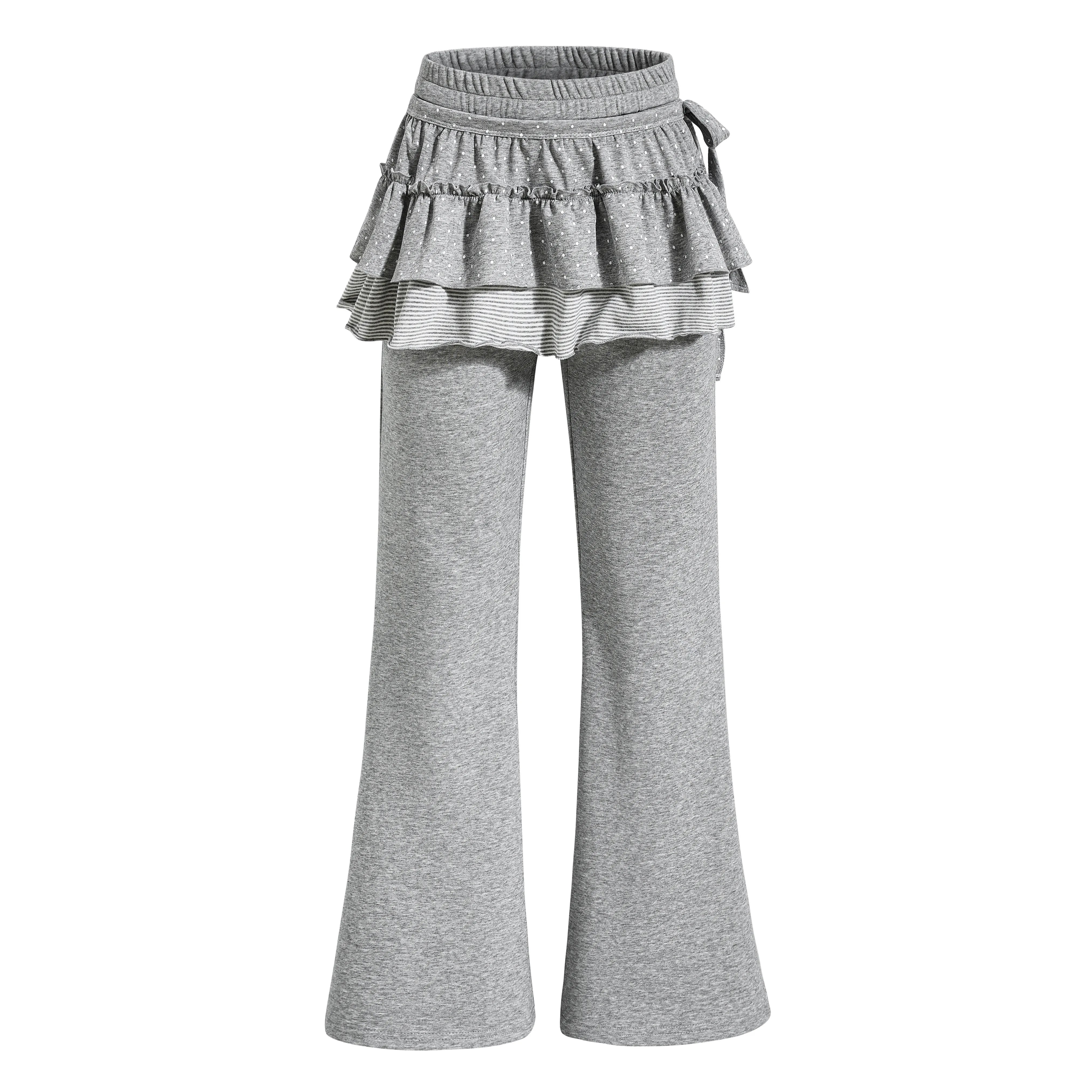 Sports Ruffle Leaf Edge Fart Curtain Horn Sweatpants Girls Dot Strap High Waist Thin Slim Sweet Cool Casual Long Trousers Women
Sports Ruffle Leaf Edge Fart Curtain Horn Sweatpants Girls Dot Strap High Waist Thin Slim Sweet Cool Casual Long Trousers Women