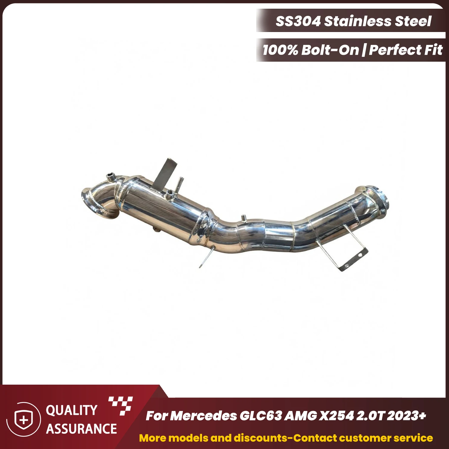 ECCF SUS304 Stainless Steel Performance Downpipe for Mercedes GLC63 AMG X254 2.0T 2023+ Aggressive Exhaust Sound
ECCF SUS304 Stainless Steel Performance Downpipe for Mercedes GLC63 AMG X254 2.0T 2023+ Aggressive Exhaust Sound