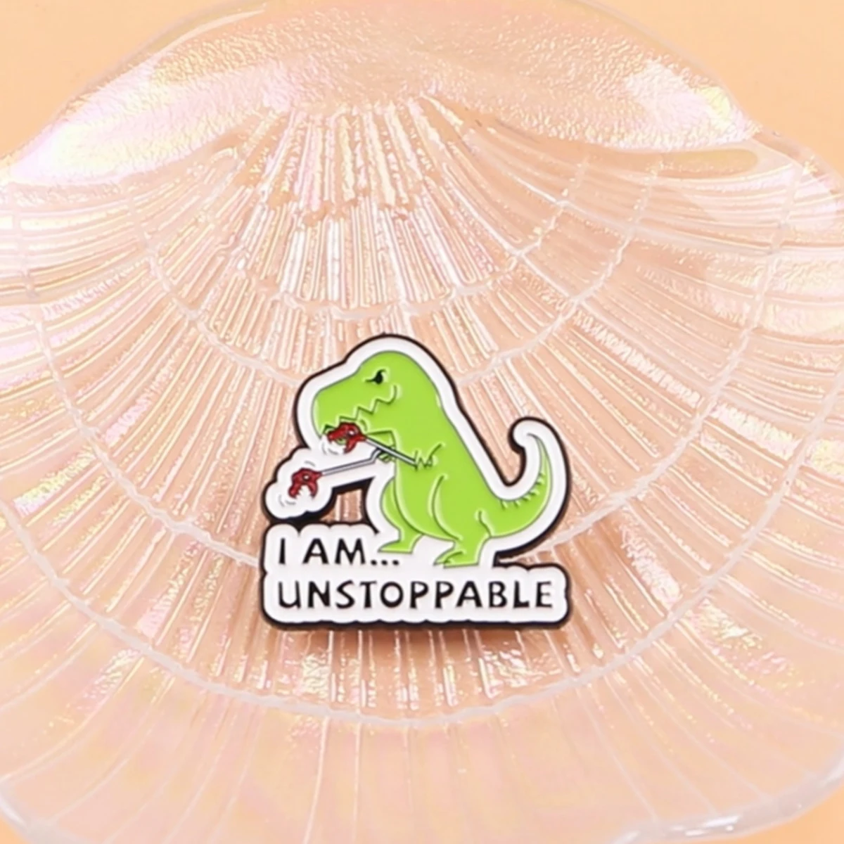 Funny Dinosaur Enamel Pin "I AM UNSTOPPABLE" Humorous Cartoon Brooch for Backpack Hat Lapel Pin Cute Animal Badge Jewelry Gift
Funny Dinosaur Enamel Pin "I AM UNSTOPPABLE" Humorous Cartoon Brooch for Backpack Hat Lapel Pin Cute Animal Badge Jewelry Gift