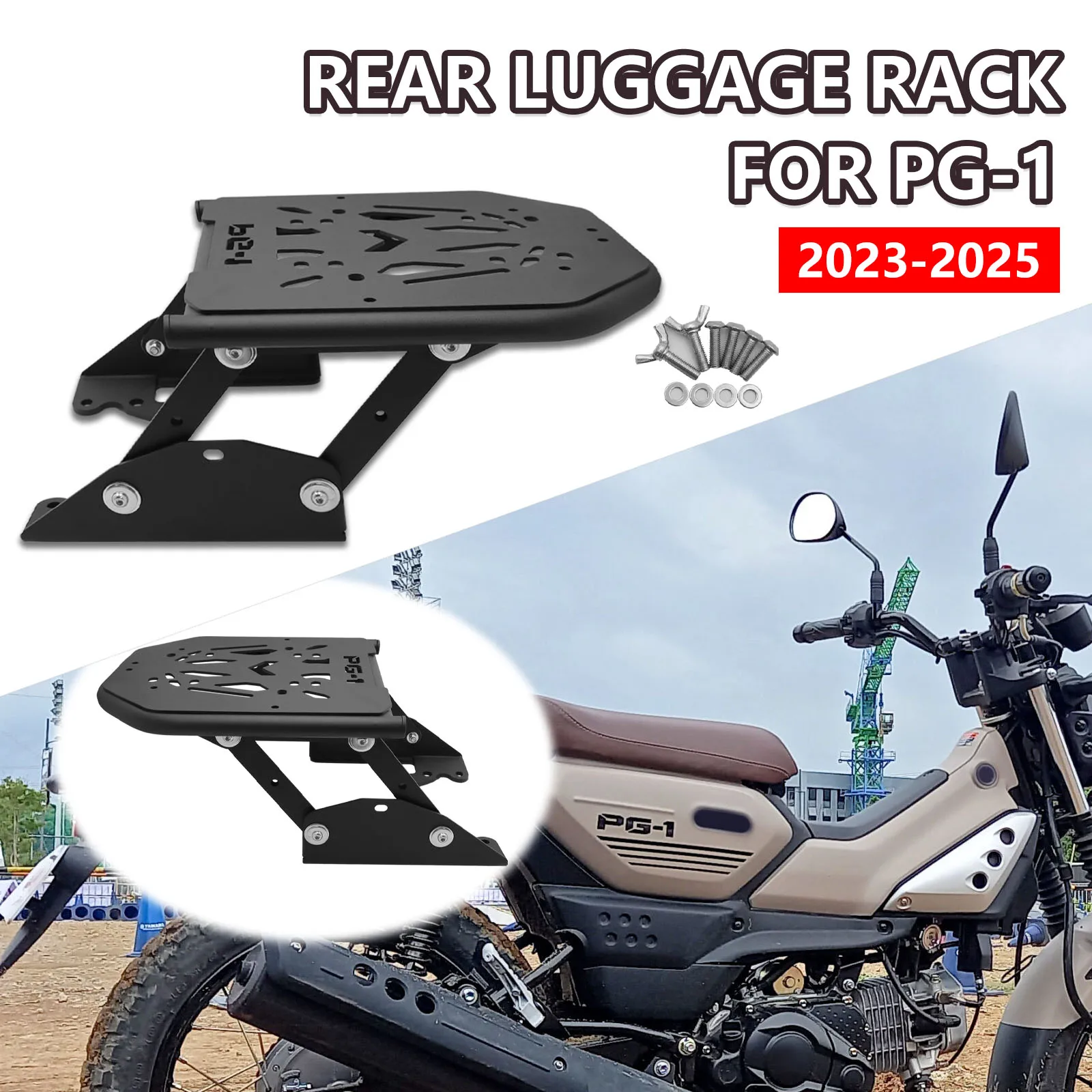 Motorcycle Rear Shelf Luggage Rack Tail Box Bottom Plate Support Trunk Case Bracket For Yamaha PG-1 2025 PG1 pg 1 2024 2023
Motorcycle Rear Shelf Luggage Rack Tail Box Bottom Plate Support Trunk Case Bracket For Yamaha PG-1 2025 PG1 pg 1 2024 2023