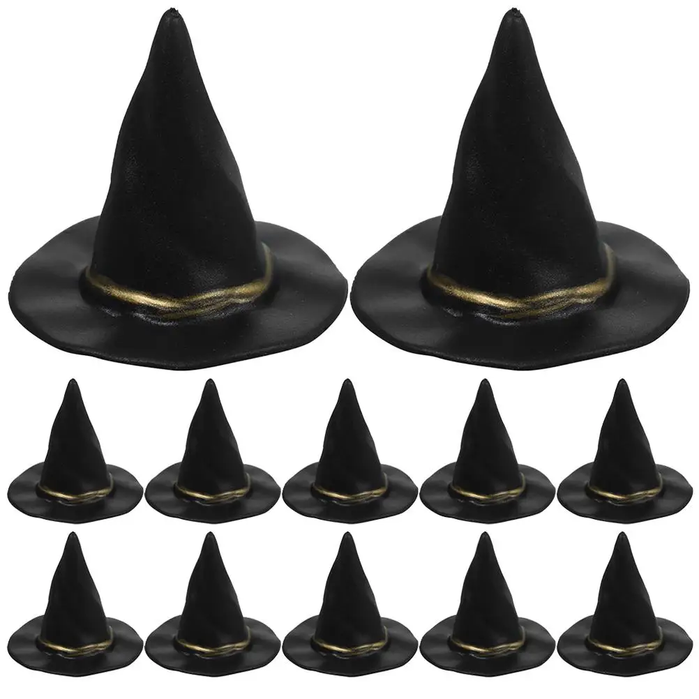 12 Pcs Black Pointed Crafts Mini Hat Miniature Hat Tiny House Supplies Halloween Hats Decorations
12 Pcs Black Pointed Crafts Mini Hat Miniature Hat Tiny House Supplies Halloween Hats Decorations