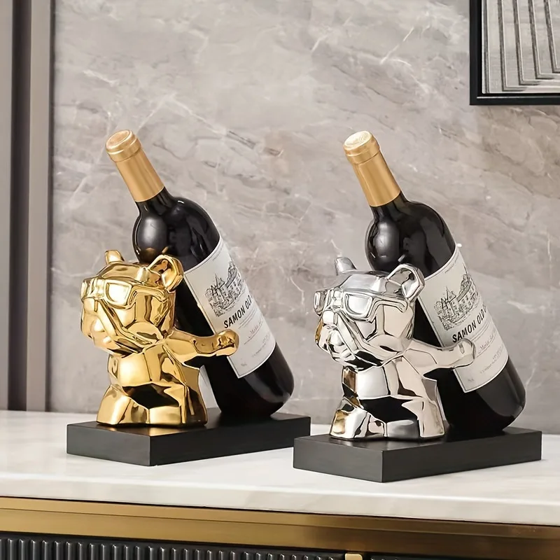 Animal Dog Wine Rack Statue Luxury High-end Living Room Home Decoration Dining Area TV Cabinet Wine Cabinet Decoration Ornaments
Animal Dog Wine Rack Statue Luxury High-end Living Room Home Decoration Dining Area TV Cabinet Wine Cabinet Decoration Ornaments