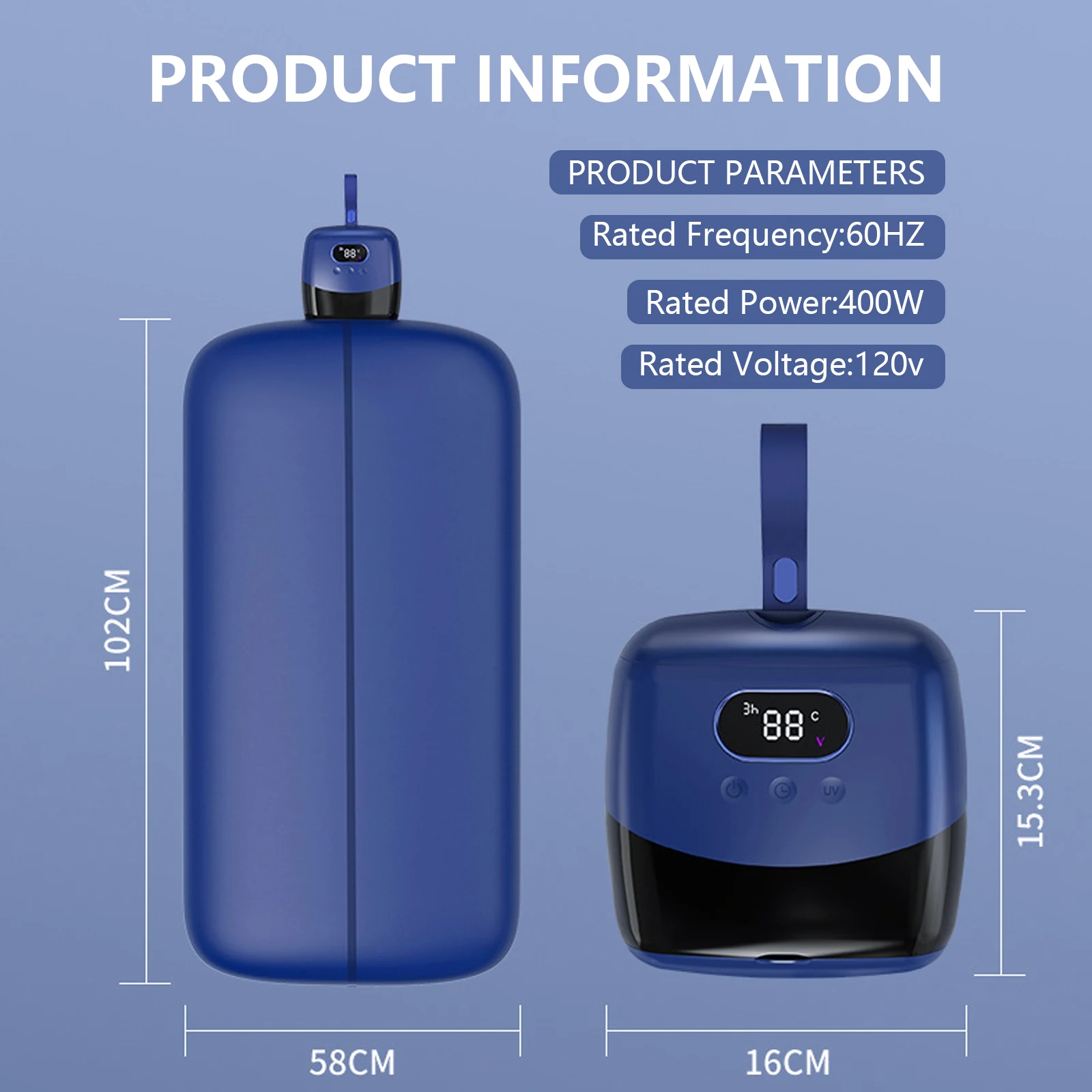 Портативная мини-сушилка для одежды: компактная, тихая, быстрая сушка, с регулируемым таймером и функцией горячего воздуха для разглаживания складок
Портативная мини-сушилка для одежды: компактная, тихая, быстрая сушка, с регулируемым таймером и функцией горячего воздуха для разглаживания складок