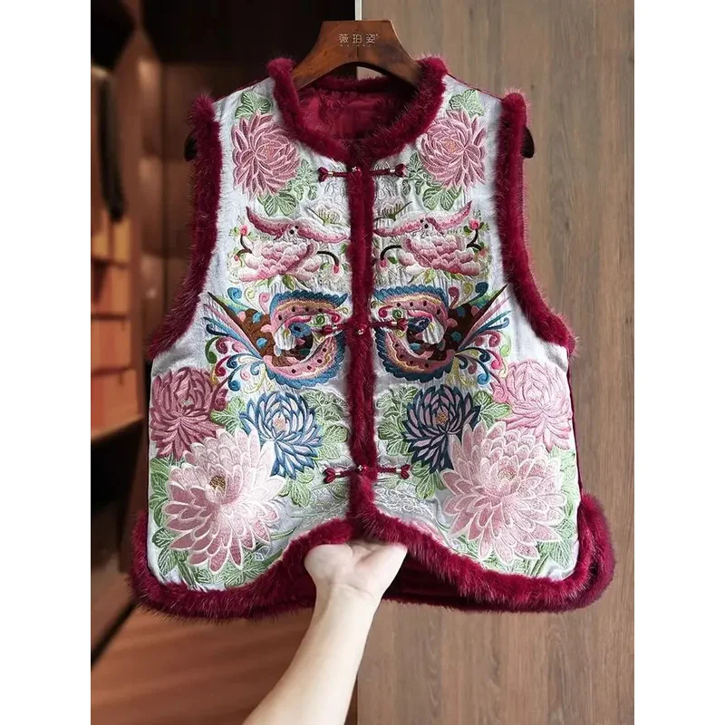 NewM-3XL традиционный китайский женский винтажный элегантный жилет с цветочной вышивкой, хлопковый льняной жилет, женские топы, элегантный восточный костюм Тан
NewM-3XL традиционный китайский женский винтажный элегантный жилет с цветочной вышивкой, хлопковый льняной жилет, женские топы, элегантный восточный костюм Тан