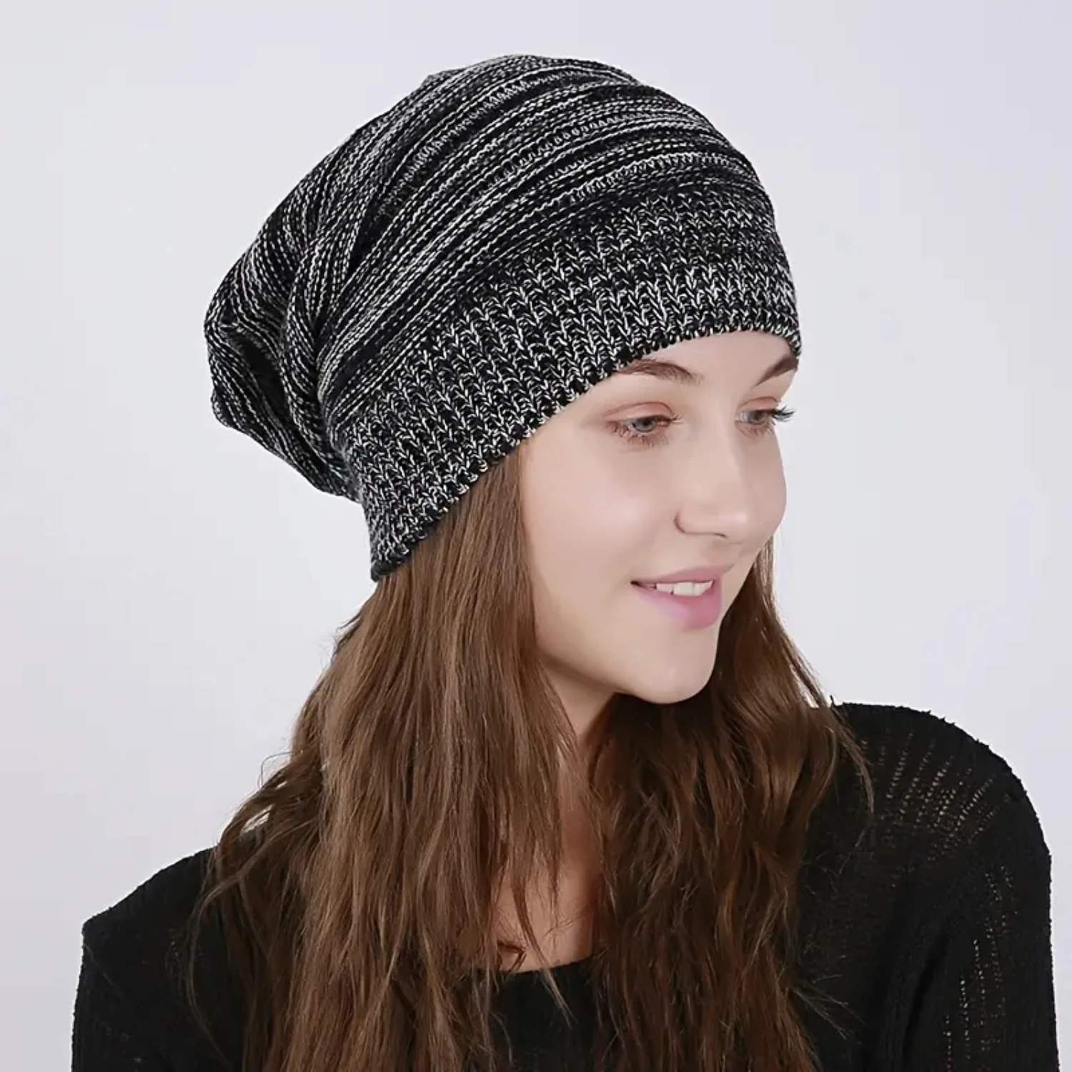 Warm Thick Ski Hat Womens Winter Beanie Thin Pleated Mixed Color Cap Slouchy Skull Knit Cap
Warm Thick Ski Hat Womens Winter Beanie Thin Pleated Mixed Color Cap Slouchy Skull Knit Cap