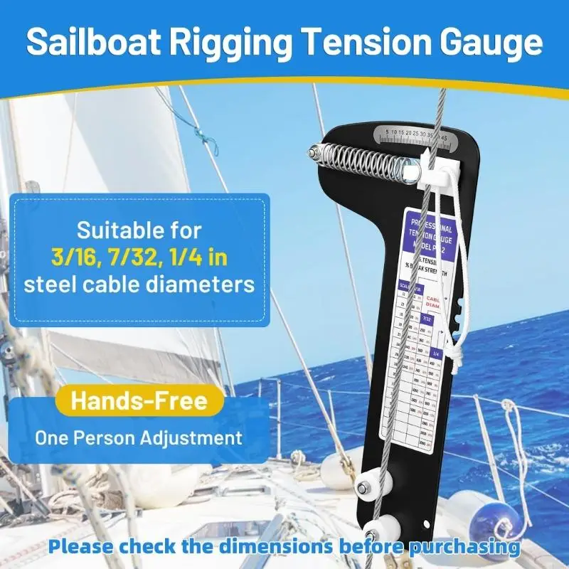 Heavy Duty 2 Cable Tension Meter For Sailboats Rigging And Industrial Applications
Heavy Duty 2 Cable Tension Meter For Sailboats Rigging And Industrial Applications