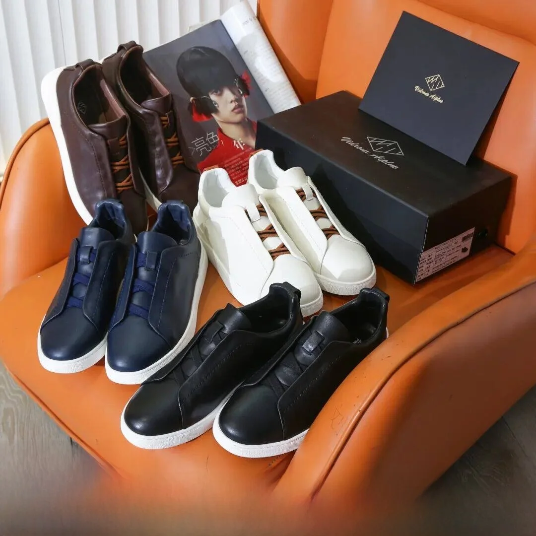 Cloud Walking Italian Luxury Low-Top Casual Shoes for Men with Lychee Grain Leather Commute Style Fashionable Autumn Shoes
Cloud Walking Italian Luxury Low-Top Casual Shoes for Men with Lychee Grain Leather Commute Style Fashionable Autumn Shoes