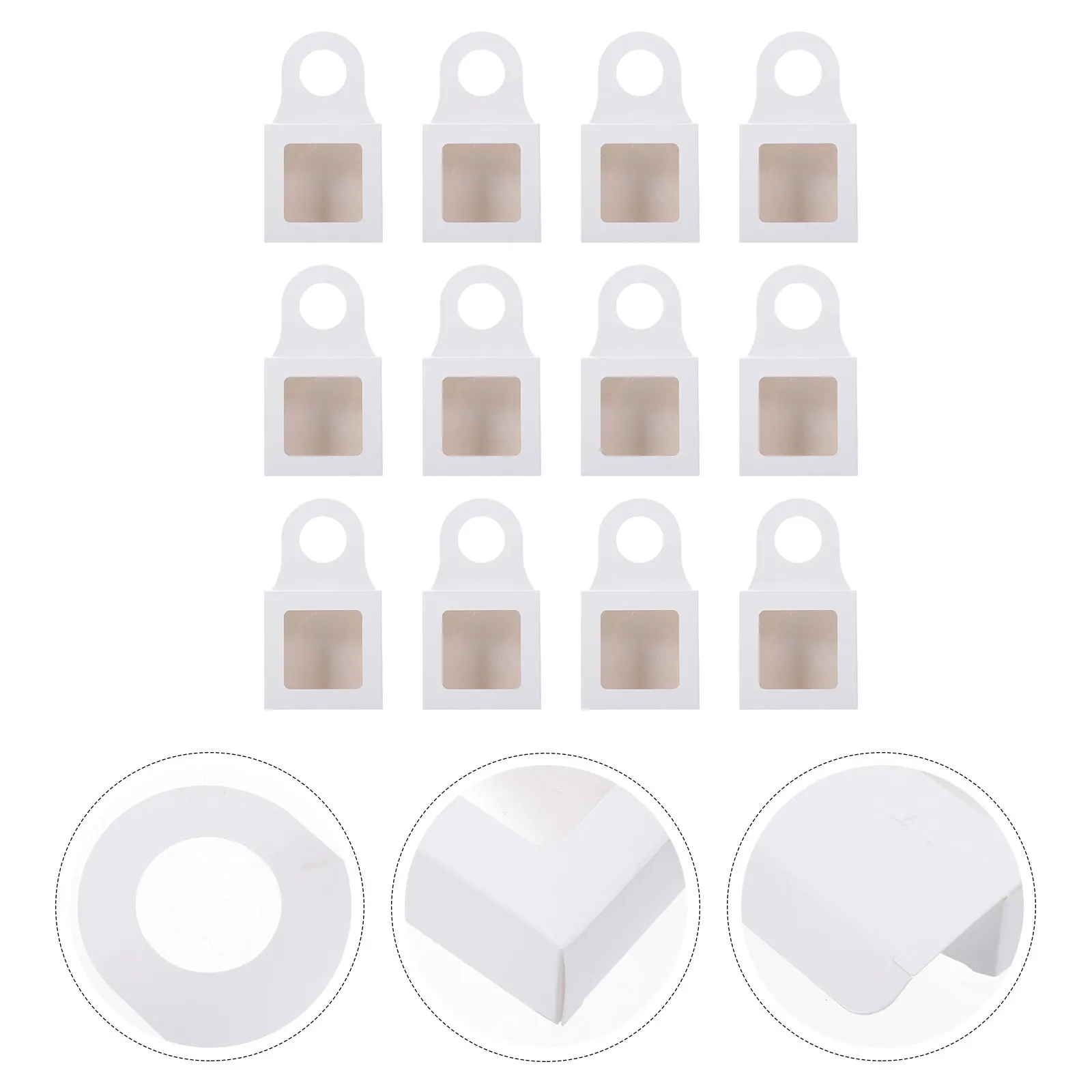 25pcs Wine Bottle Gift Boxes with Window for Candy Hanging Paper Box Holder Foldable Packaging Decorative Storage Case
25pcs Wine Bottle Gift Boxes with Window for Candy Hanging Paper Box Holder Foldable Packaging Decorative Storage Case
