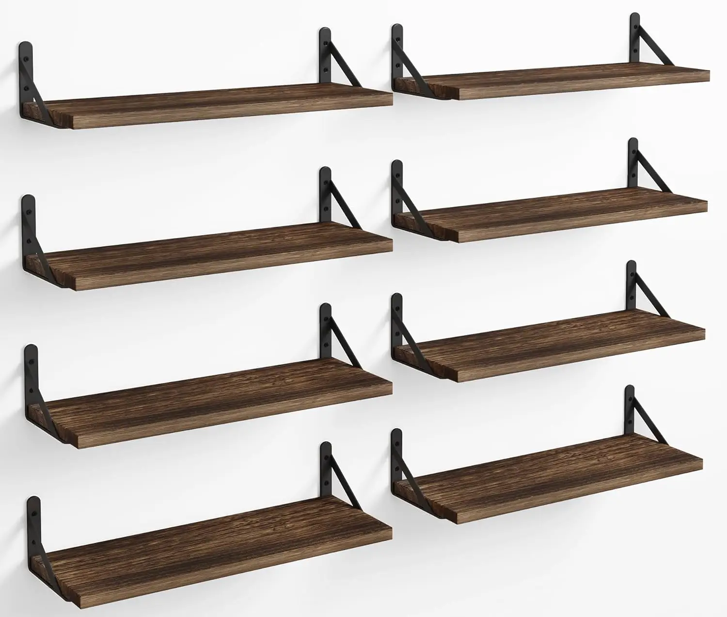 Floating Shelves, Width 4.7in Rustic Wood Wall Shelves Set of 8, Wall Storage Shelves for Bedroom, Living Room, Kitchen
Floating Shelves, Width 4.7in Rustic Wood Wall Shelves Set of 8, Wall Storage Shelves for Bedroom, Living Room, Kitchen