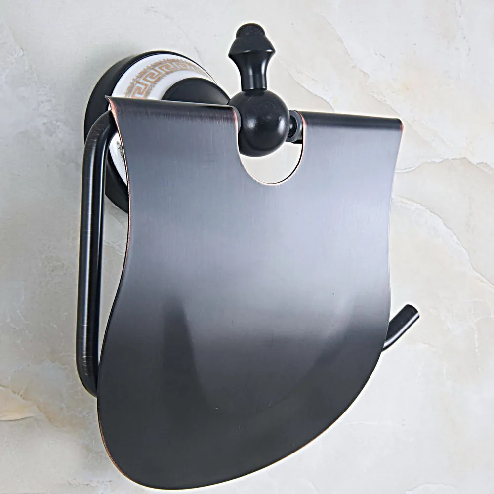 Black Oil Rubbed Brass Ceramic Base Wall Mounted Bathroom Hardware Accessories Toilet Paper Roll Holder Dba714
Black Oil Rubbed Brass Ceramic Base Wall Mounted Bathroom Hardware Accessories Toilet Paper Roll Holder Dba714
