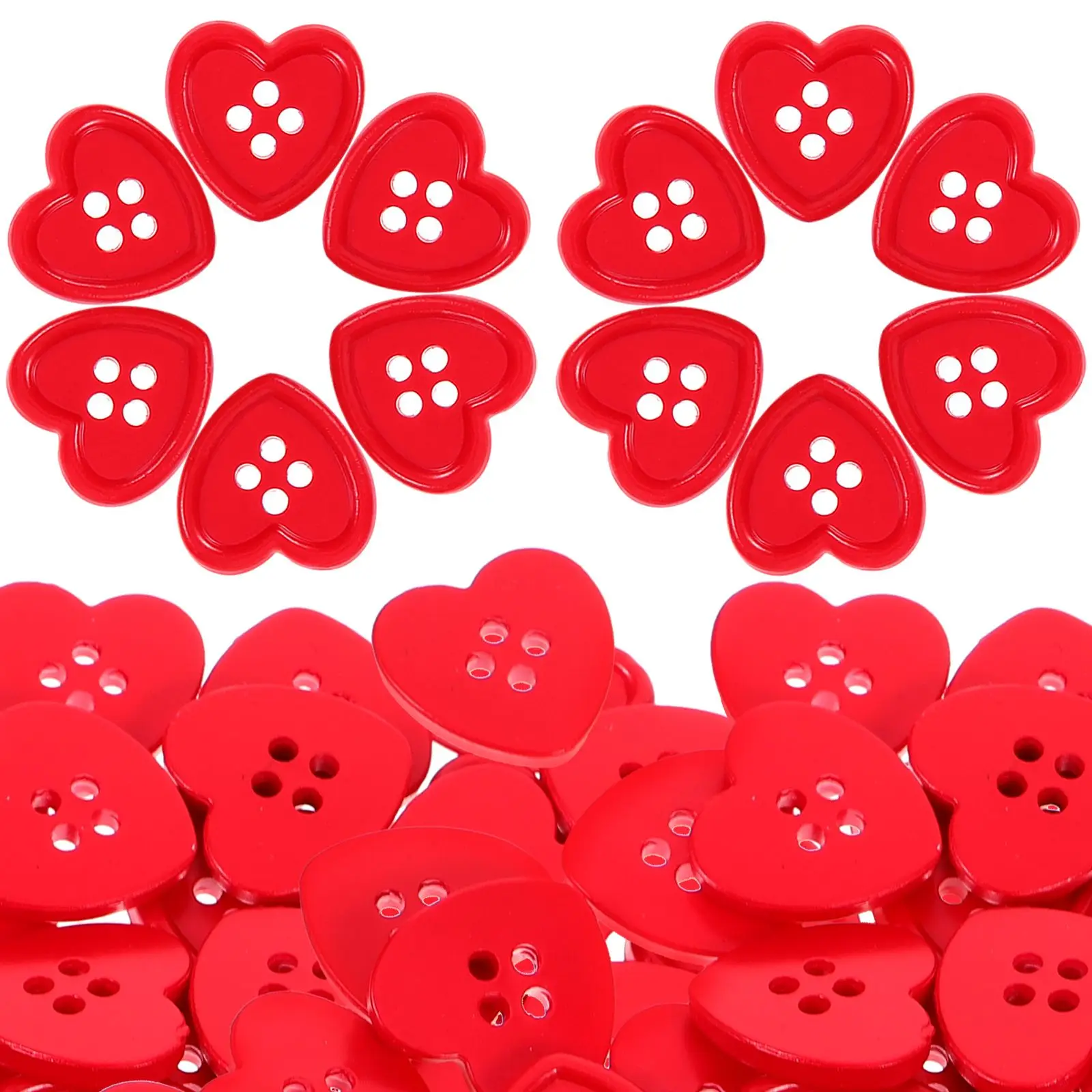 50 Pcs Colorful Spray Painted Buttons 18mm Red Heart Shape Plastic Sewing Embellishments for Clothes DIY Craft Projects
50 Pcs Colorful Spray Painted Buttons 18mm Red Heart Shape Plastic Sewing Embellishments for Clothes DIY Craft Projects