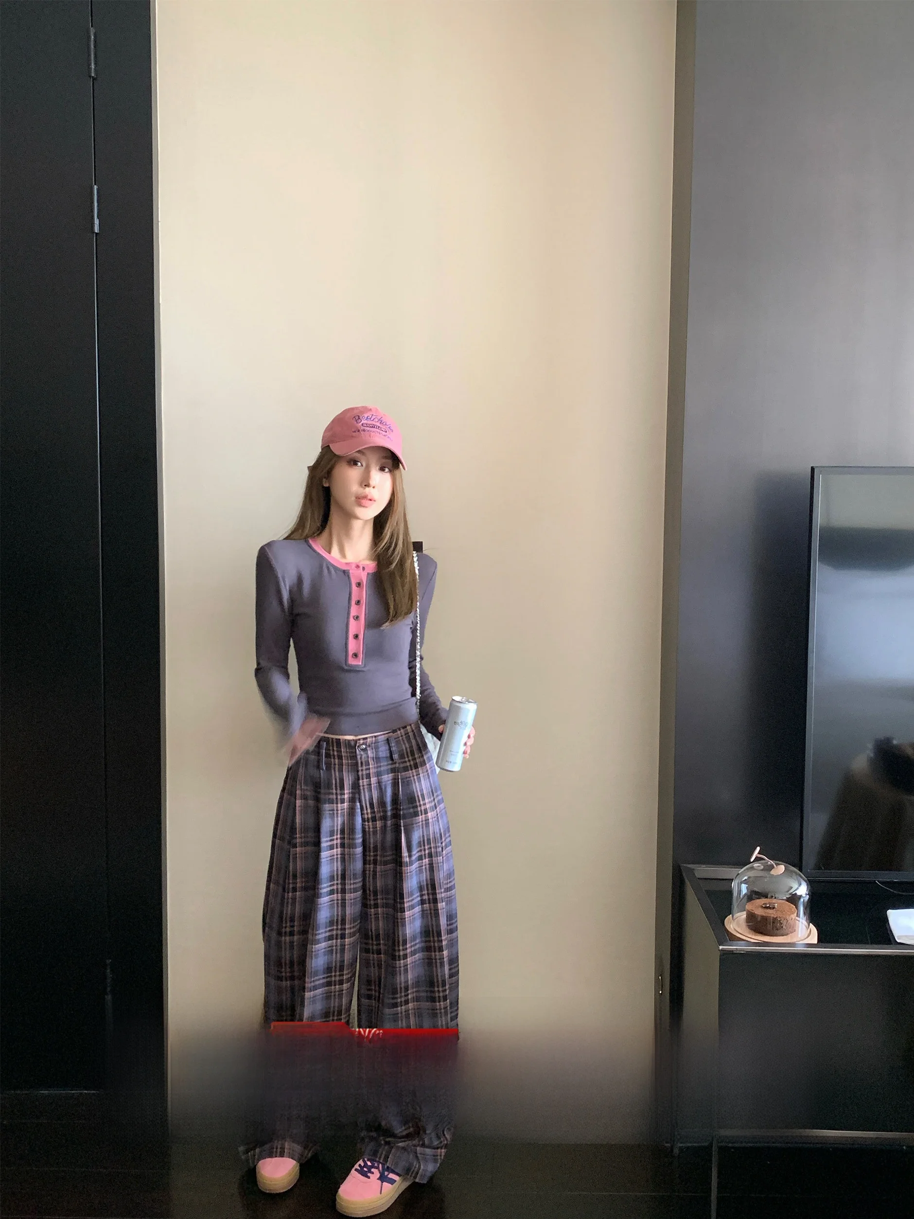 MLS Silent Plaid Korean Sle Lazy Cheered Casual Pants Women's Autumn New Loose Floor-Length Wide Leg Pants
MLS Silent Plaid Korean Sle Lazy Cheered Casual Pants Women's Autumn New Loose Floor-Length Wide Leg Pants