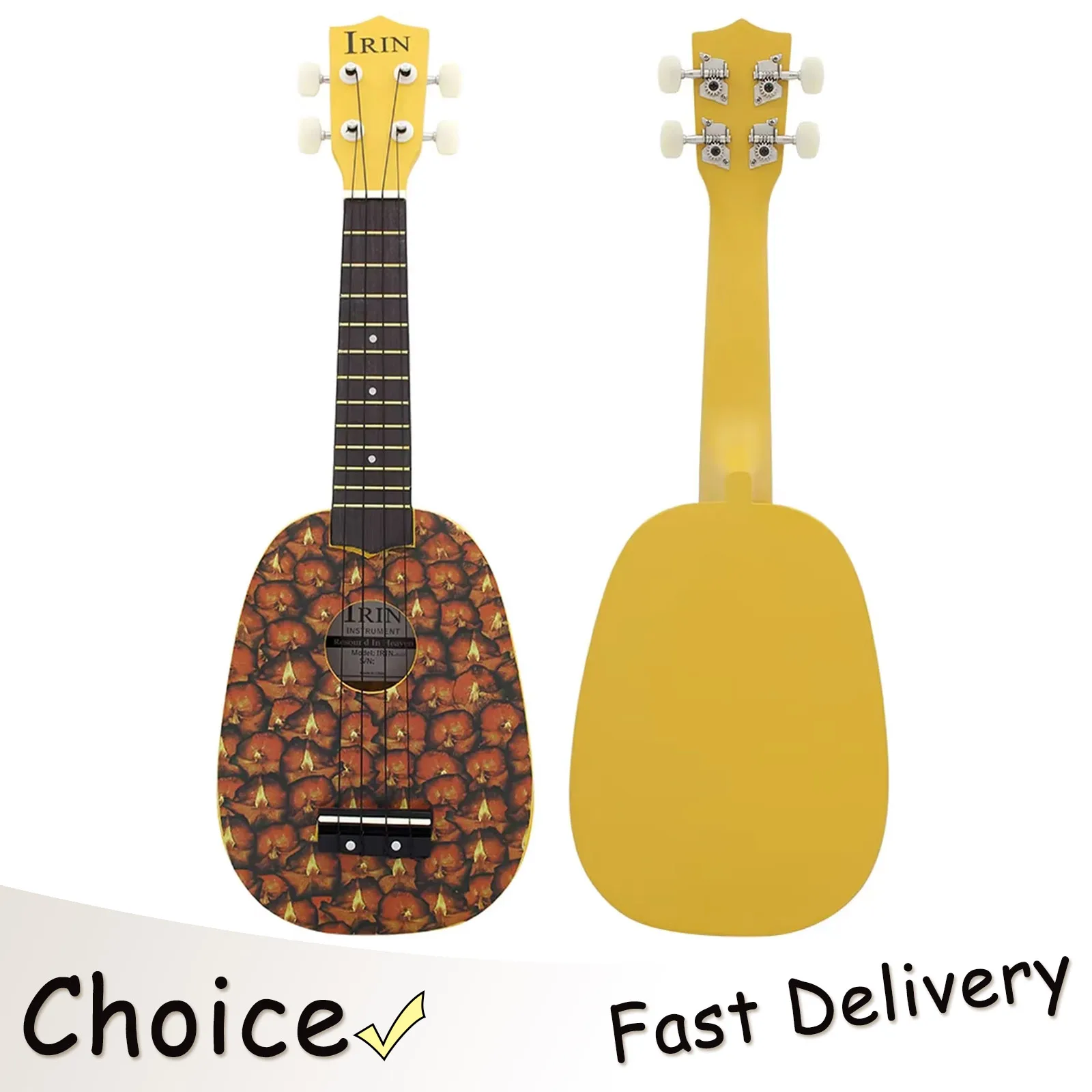 IRIN 21 Inch Ukulele 4 Strings Guitar Pineapple Hawaiian Mini Guitarra Basswood Ukulele Stringed Musical Instrument Beginner
IRIN 21 Inch Ukulele 4 Strings Guitar Pineapple Hawaiian Mini Guitarra Basswood Ukulele Stringed Musical Instrument Beginner