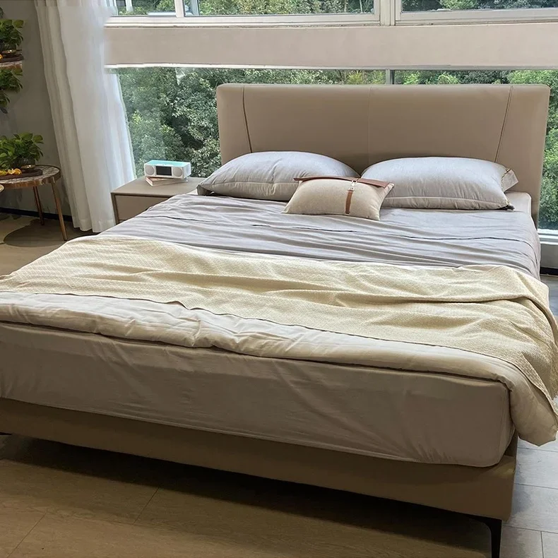 -2M Popular Modern Fabric Bed Vintage High Quality King Size Bed Solid Wood Soft Upholstered Bedroom Furniture Bed Frame
-2M Popular Modern Fabric Bed Vintage High Quality King Size Bed Solid Wood Soft Upholstered Bedroom Furniture Bed Frame