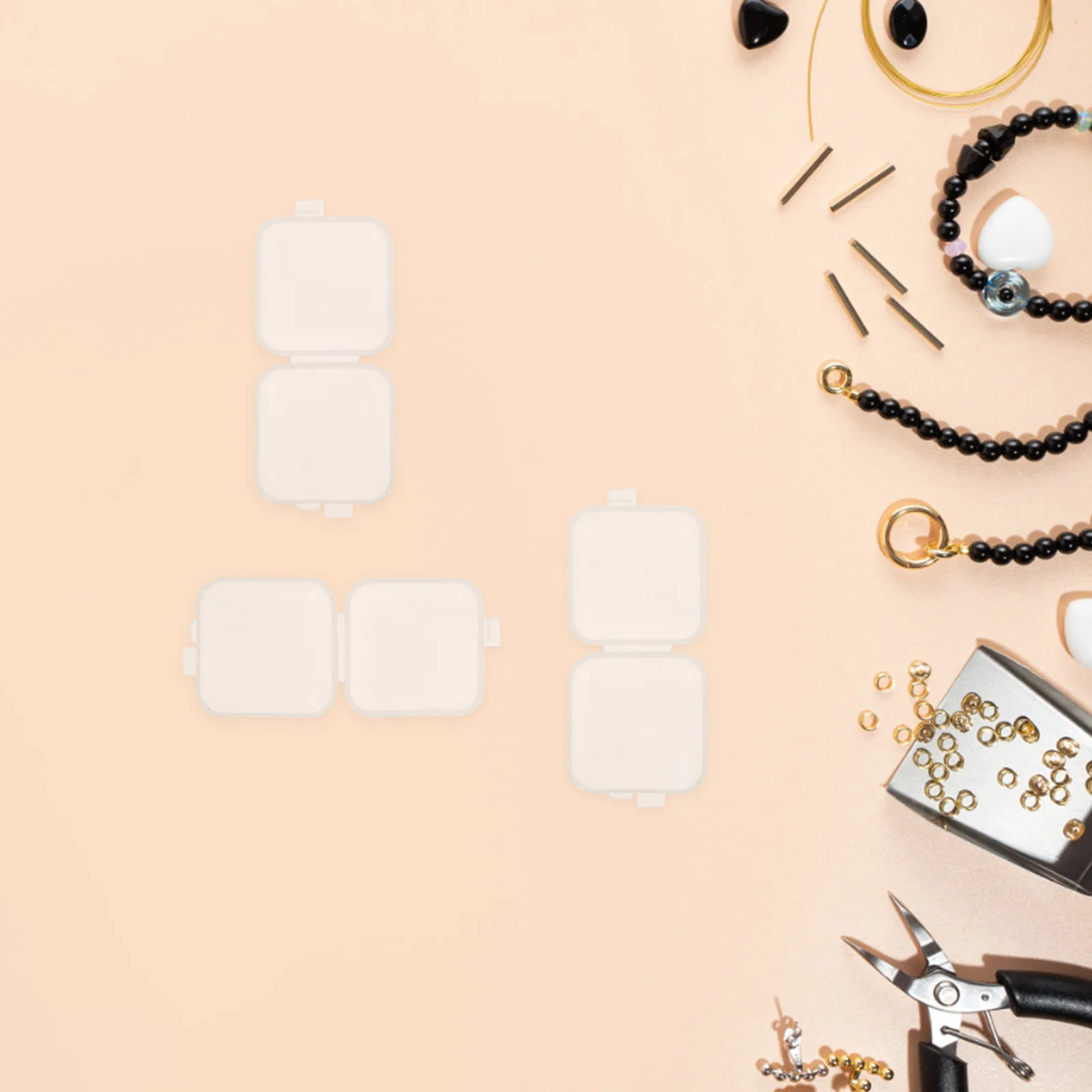 40Pcs Storage Box Clear Mini Plastic Containers with Hinged Lids Small Craft Organizer for Beads Jewelry Business Cards
40Pcs Storage Box Clear Mini Plastic Containers with Hinged Lids Small Craft Organizer for Beads Jewelry Business Cards